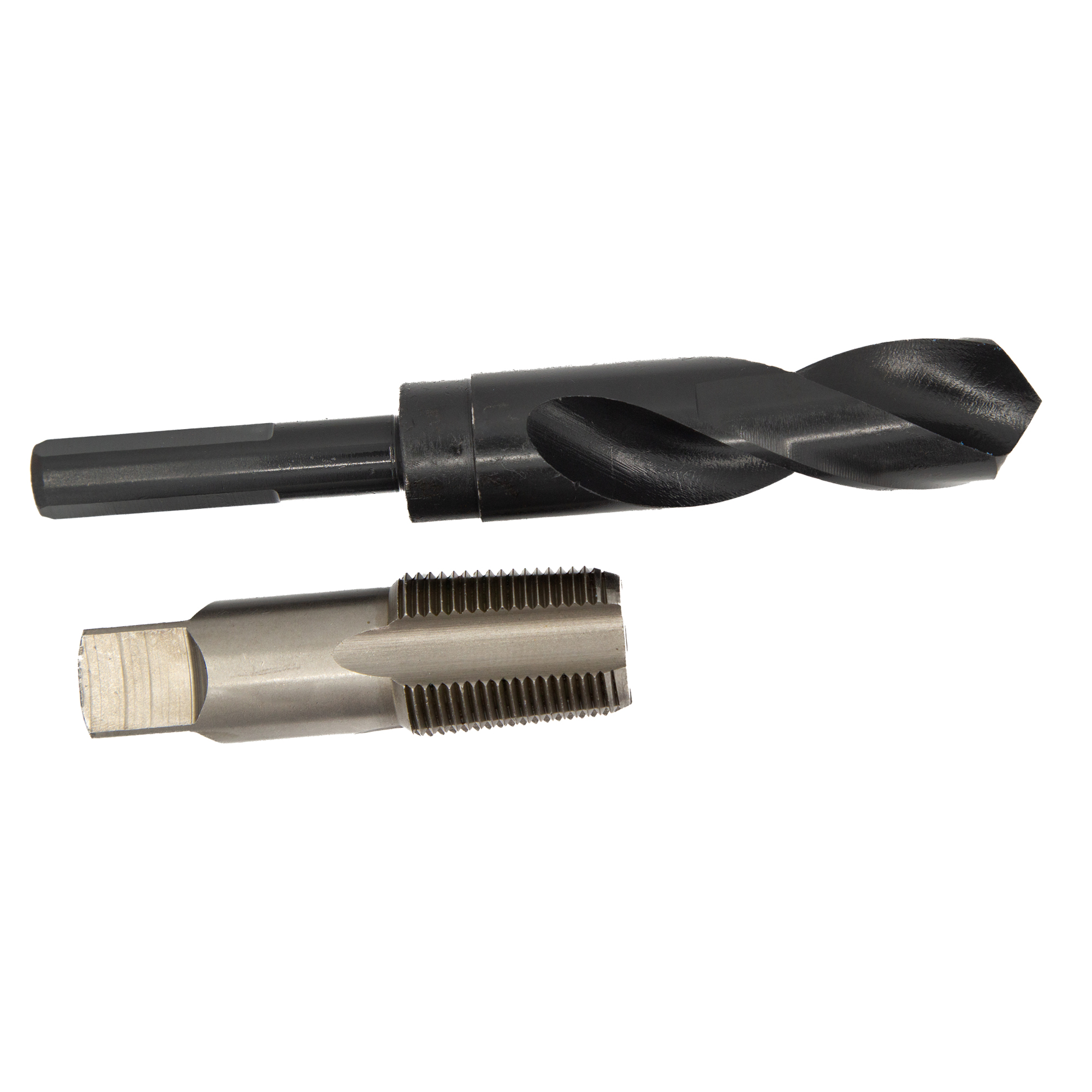 3/4" Carbon Steel NPT Pipe Tap and 59/64" HSS Drill Bit Kit