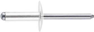 1/8&quot; X .775 (.501-.625 GRIP) ALU/ALU LF OPEN END BR, ROHS COMPLIANT
