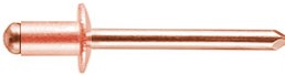 1/8 X .275(.020-.125 GRIP) COPPER/ COPPER PLATED STEEL MANDREL, ROHS COMPLIANT