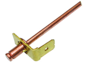 CF-/BBS52/SPIKE/TAB1 5/32" X .300 (.062 GRIP) COPPER/STL, COPPER PLATED MANDREL, SPIKED TAB RIVET - 1TAB
