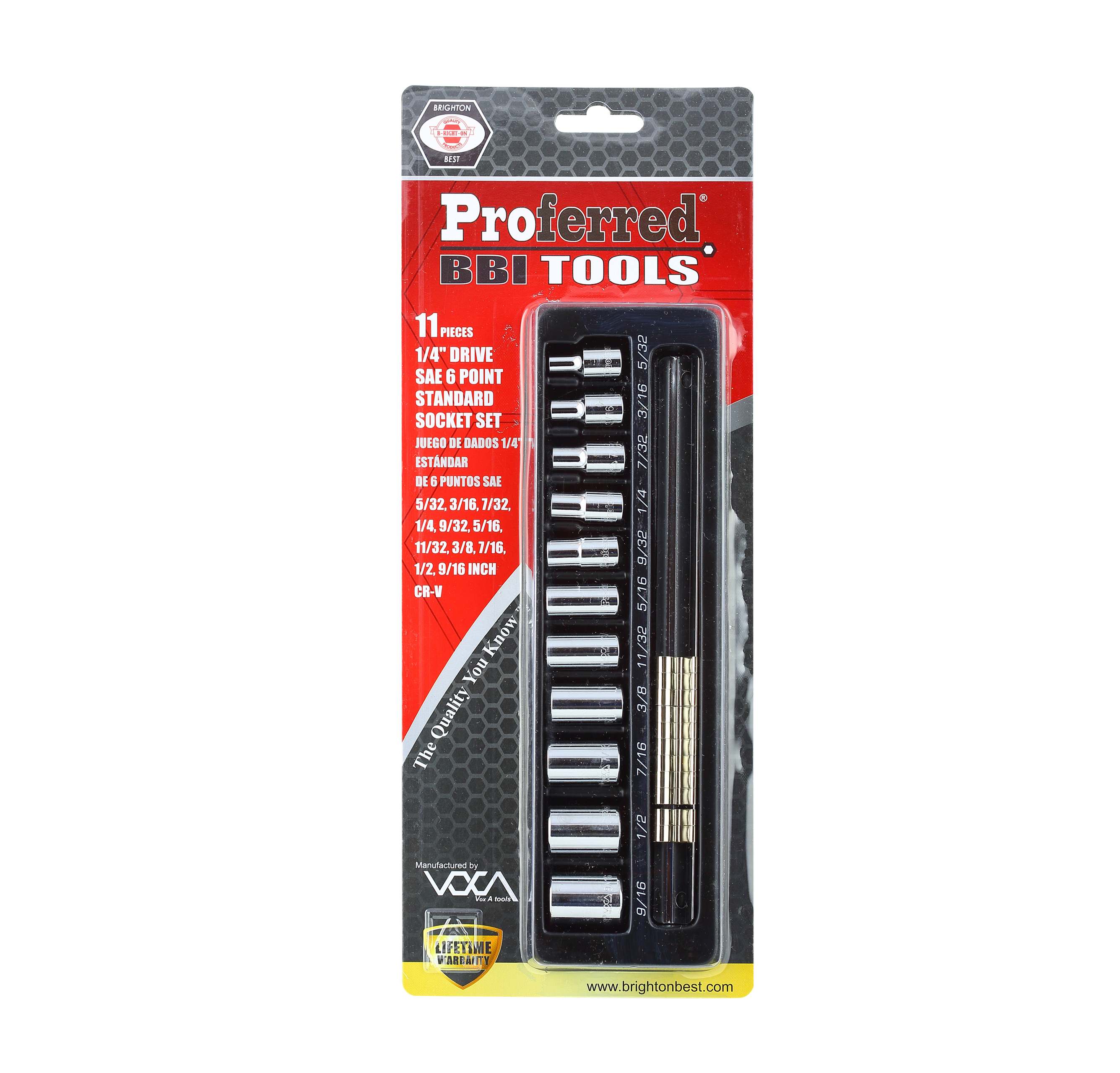 PROFERRED DRIVE STANDARD SAE SOCKET SET PROFERRED DRIVE STANDARD SAE SOCKET SET