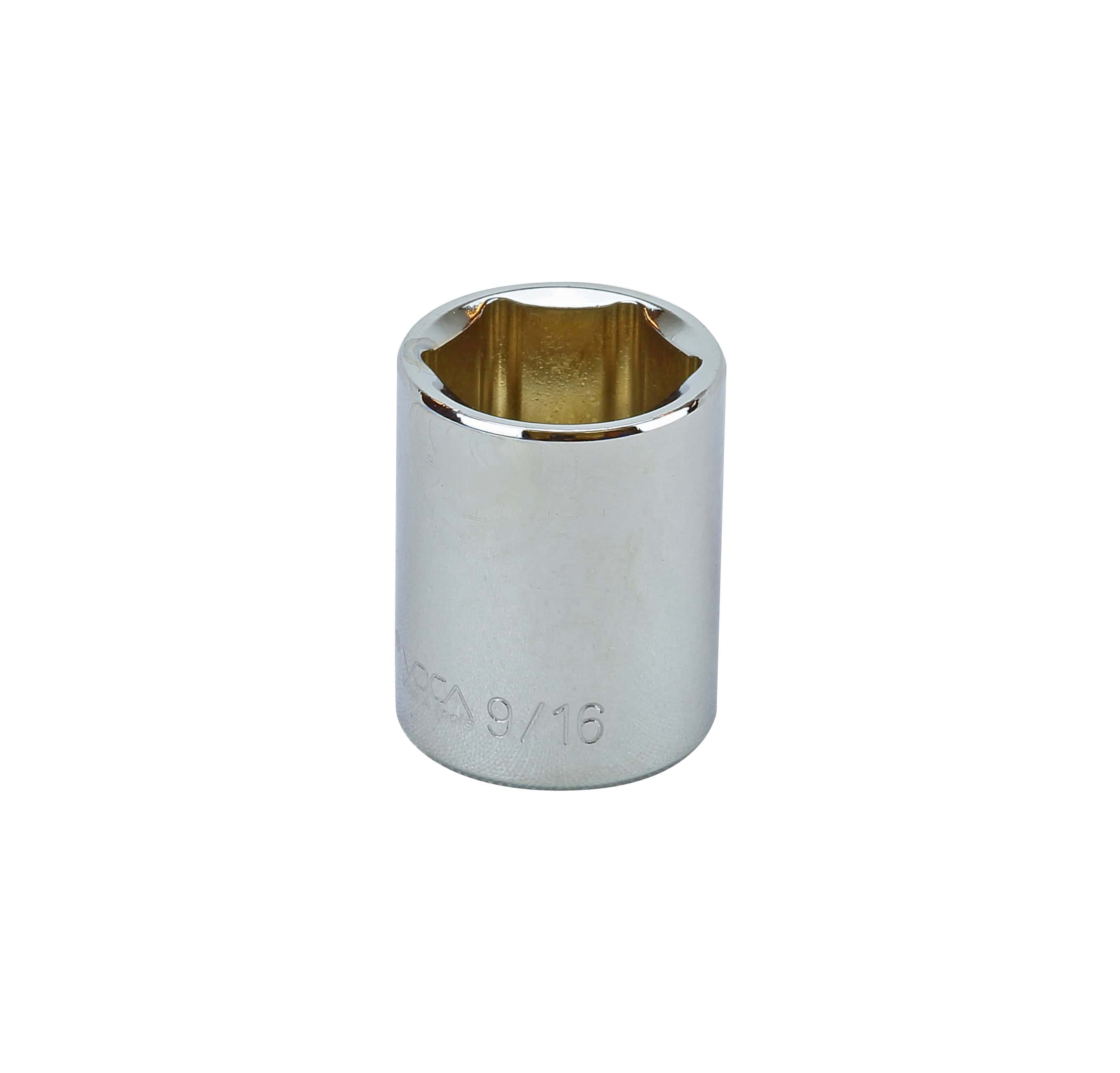 S15018 1/4" DRIVE SAE SOCKET - 9/16" STANDARD 6 Point
