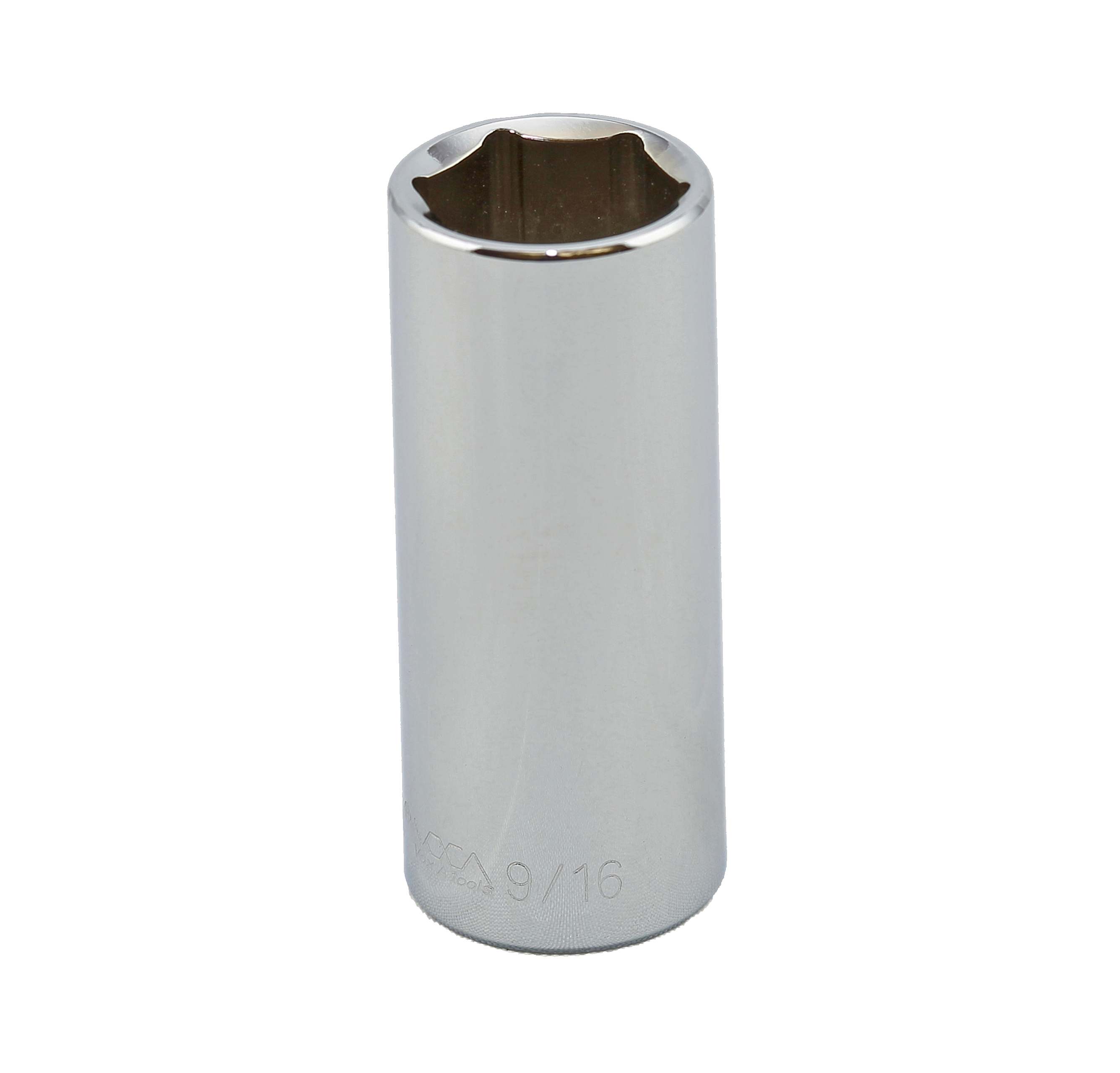 S15118 1/4" DRIVE SAE SOCKET - 9/16" DEEP 6 Point