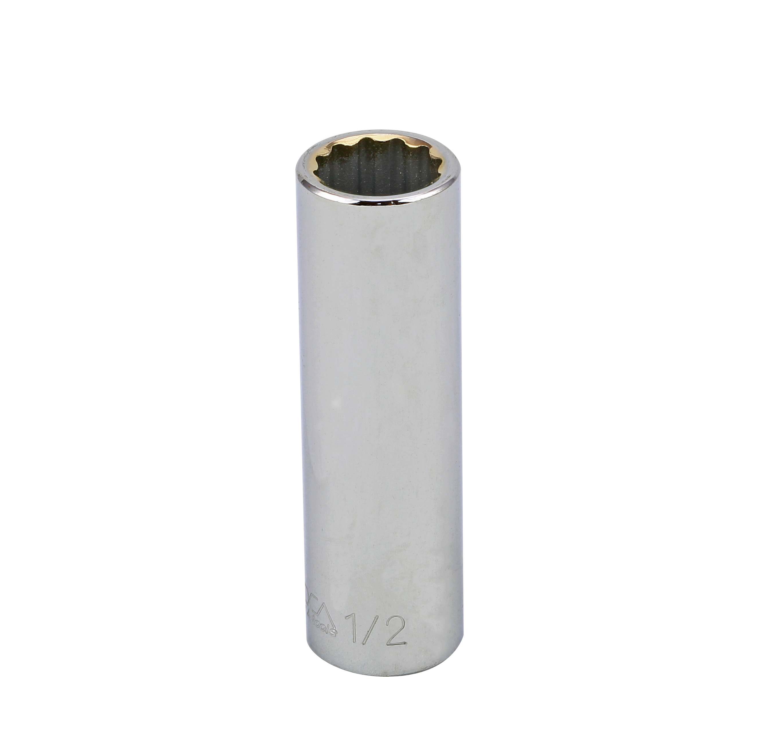 S19316 3/8" DRIVE SAE SOCKET - 1/2" DEEP 12 Point