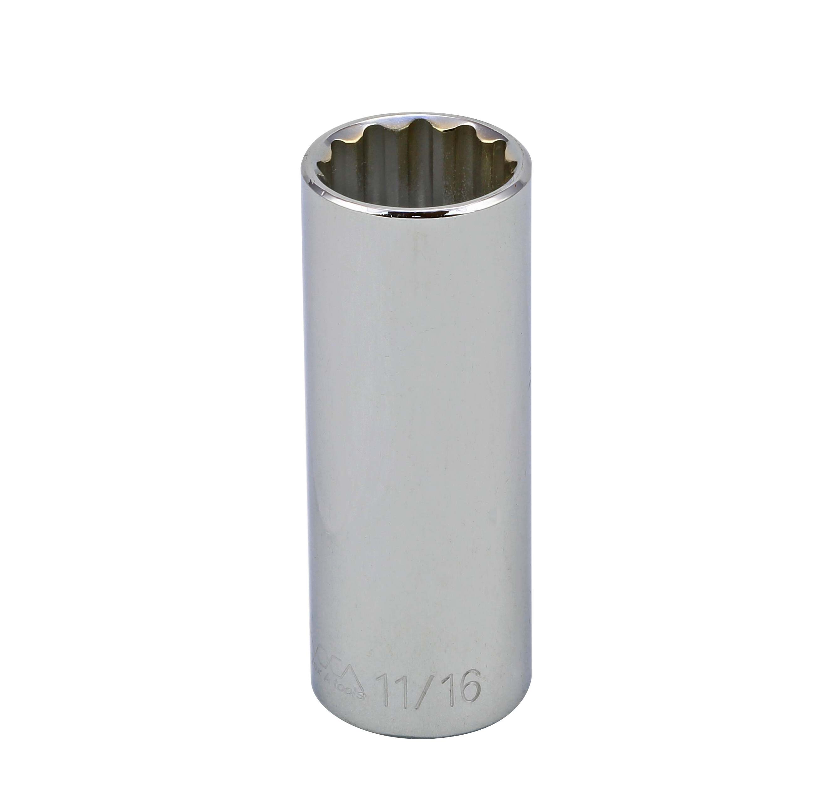 S19322 3/8" DRIVE SAE SOCKET - 11/16" DEEP 12 Point