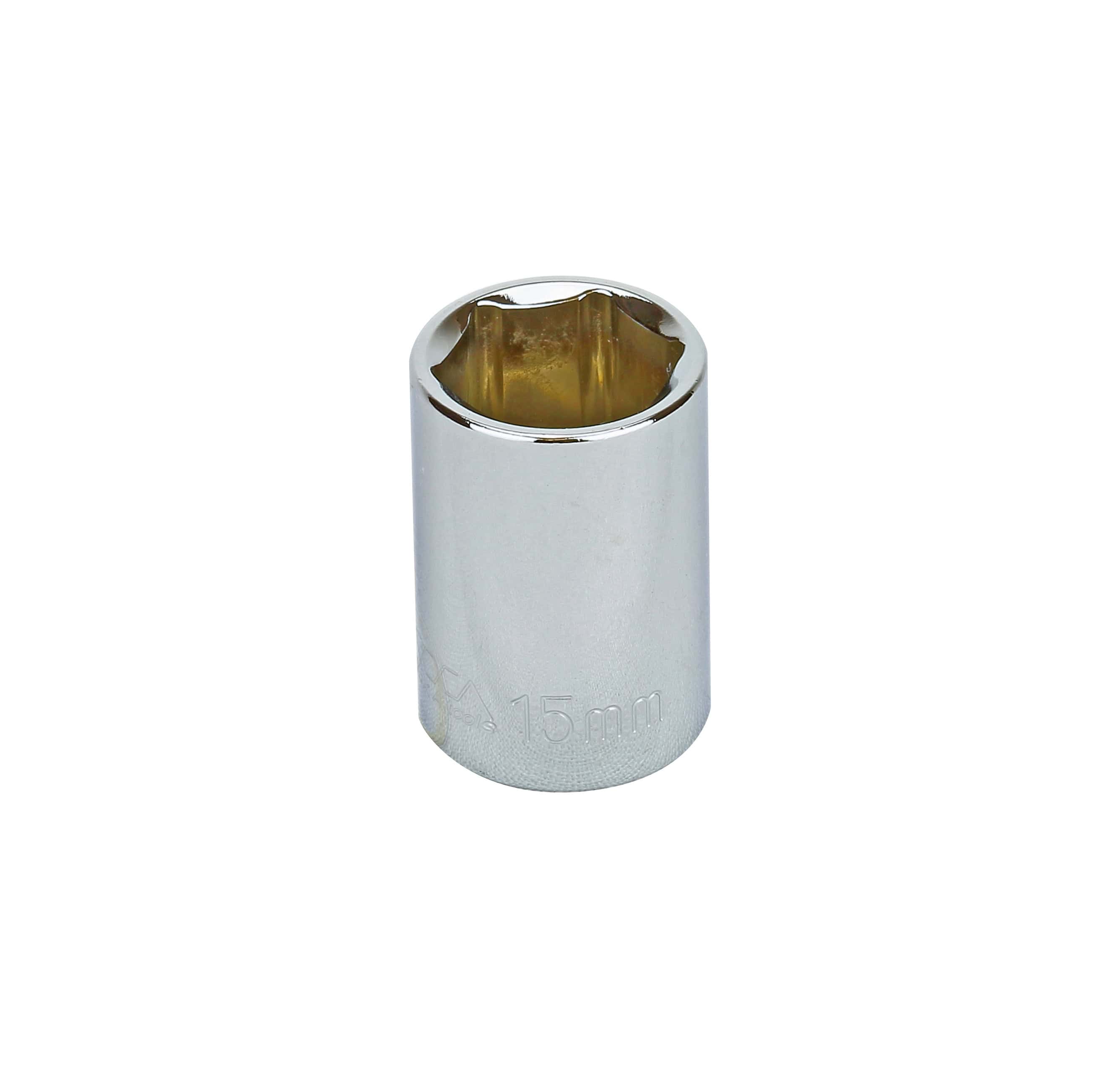 3/8&quot; DRIVE METRIC SOCKET - 15 MM STANDARD 6 Point