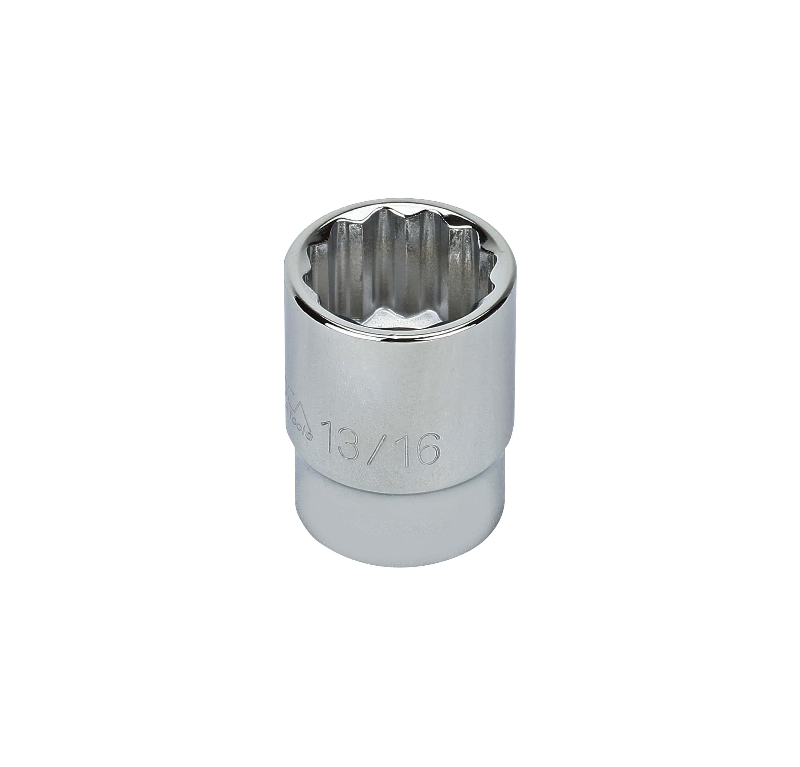 S23226 1/2" DRIVE SAE SOCKET - 13/16" STANDARD 12 Point