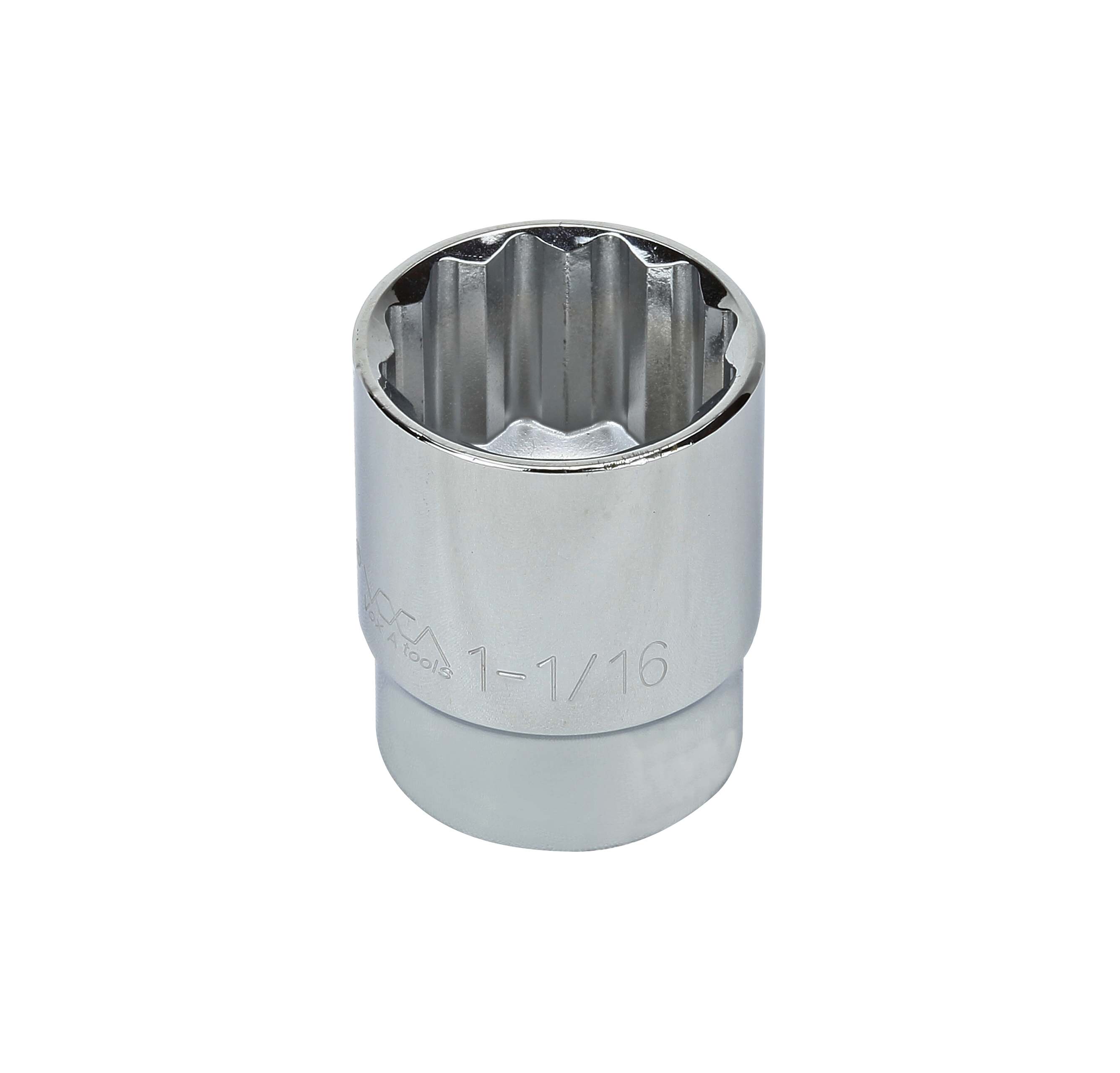 S23234 1/2" DRIVE SAE SOCKET - 1 1/16" STANDARD 12 Point