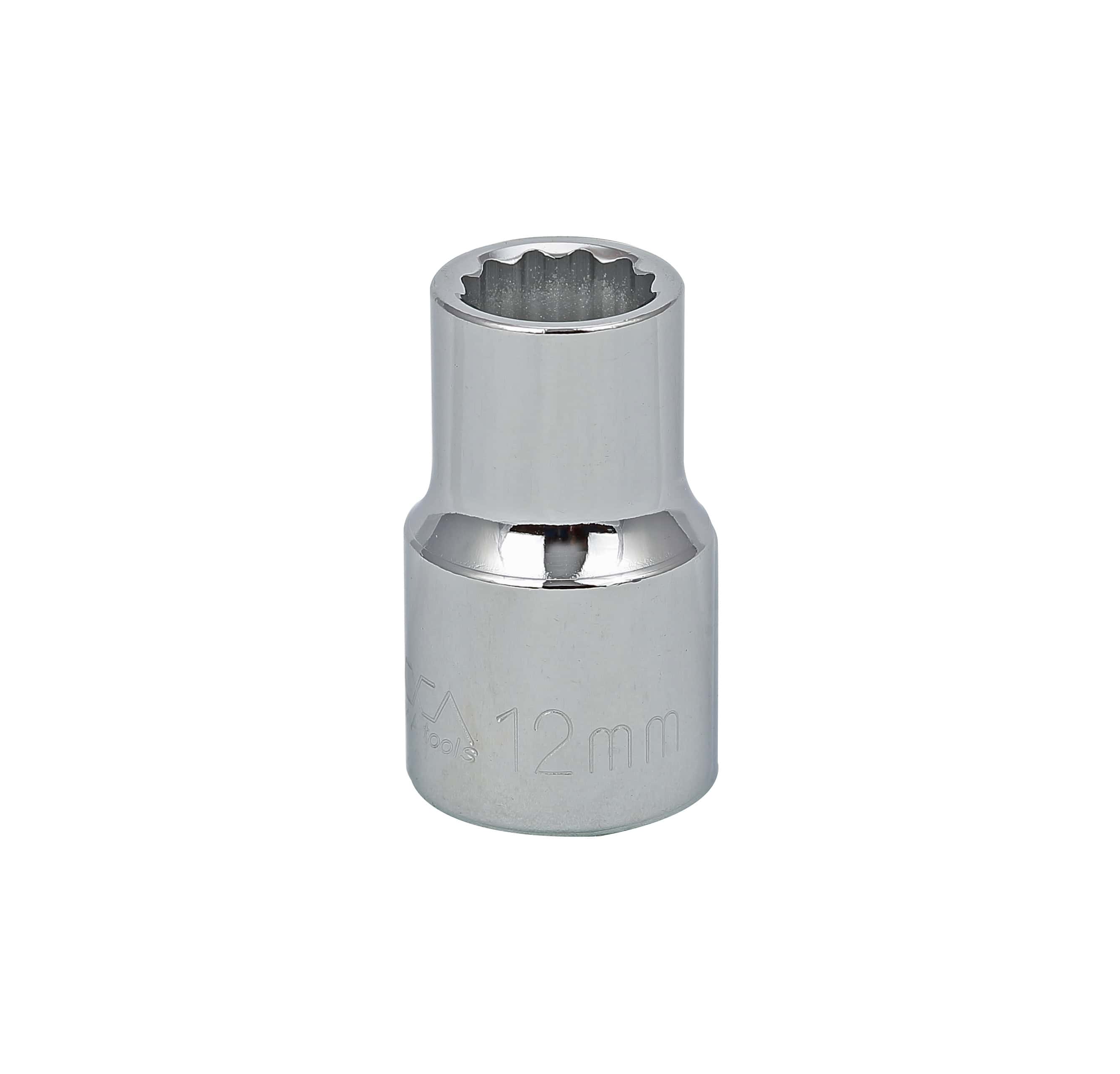 1/2&quot; DRIVE METRIC SOCKET - 12 MM STANDARD 12 Point