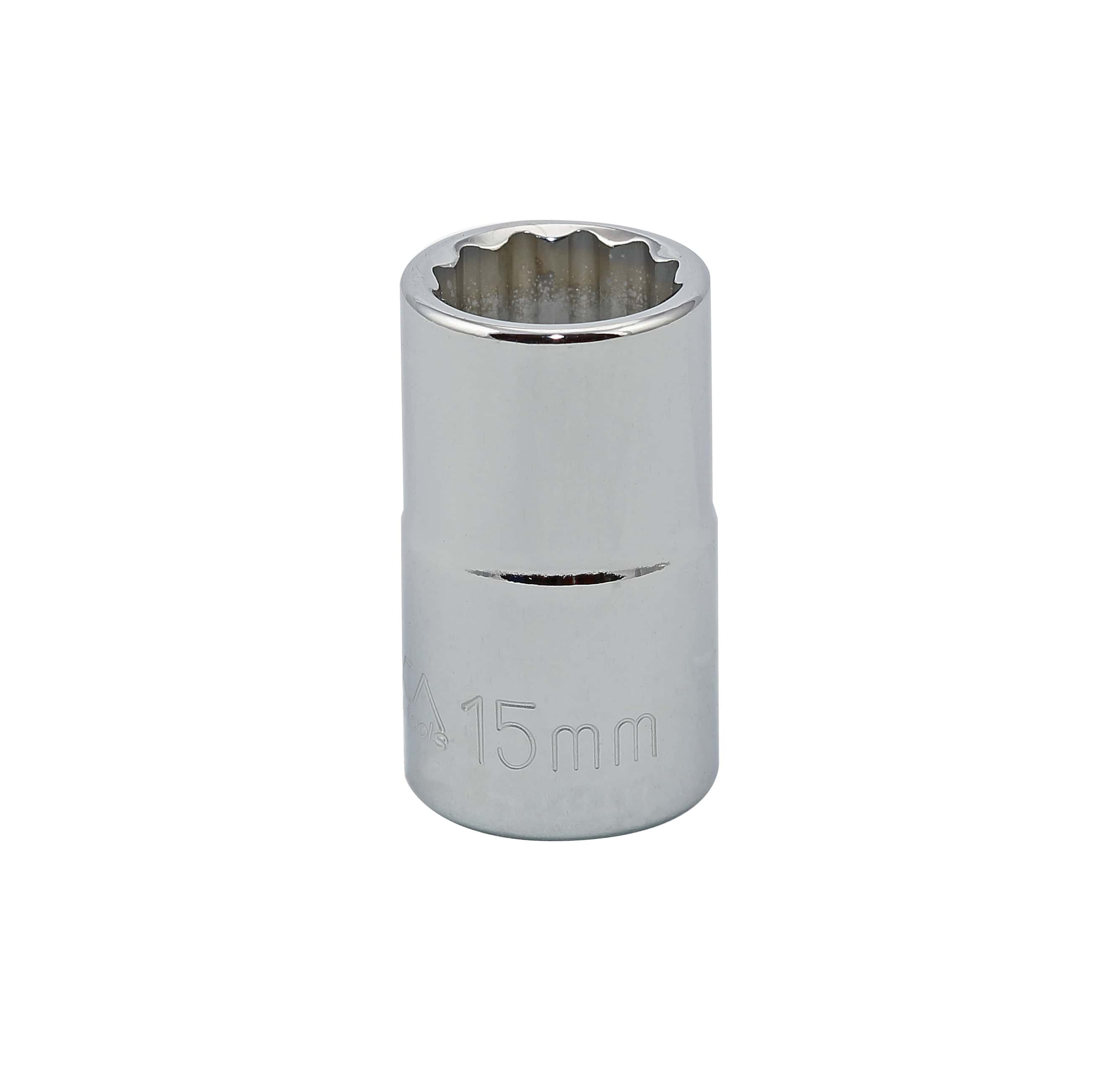 1/2&quot; DRIVE METRIC SOCKET - 15 MM STANDARD 12 Point