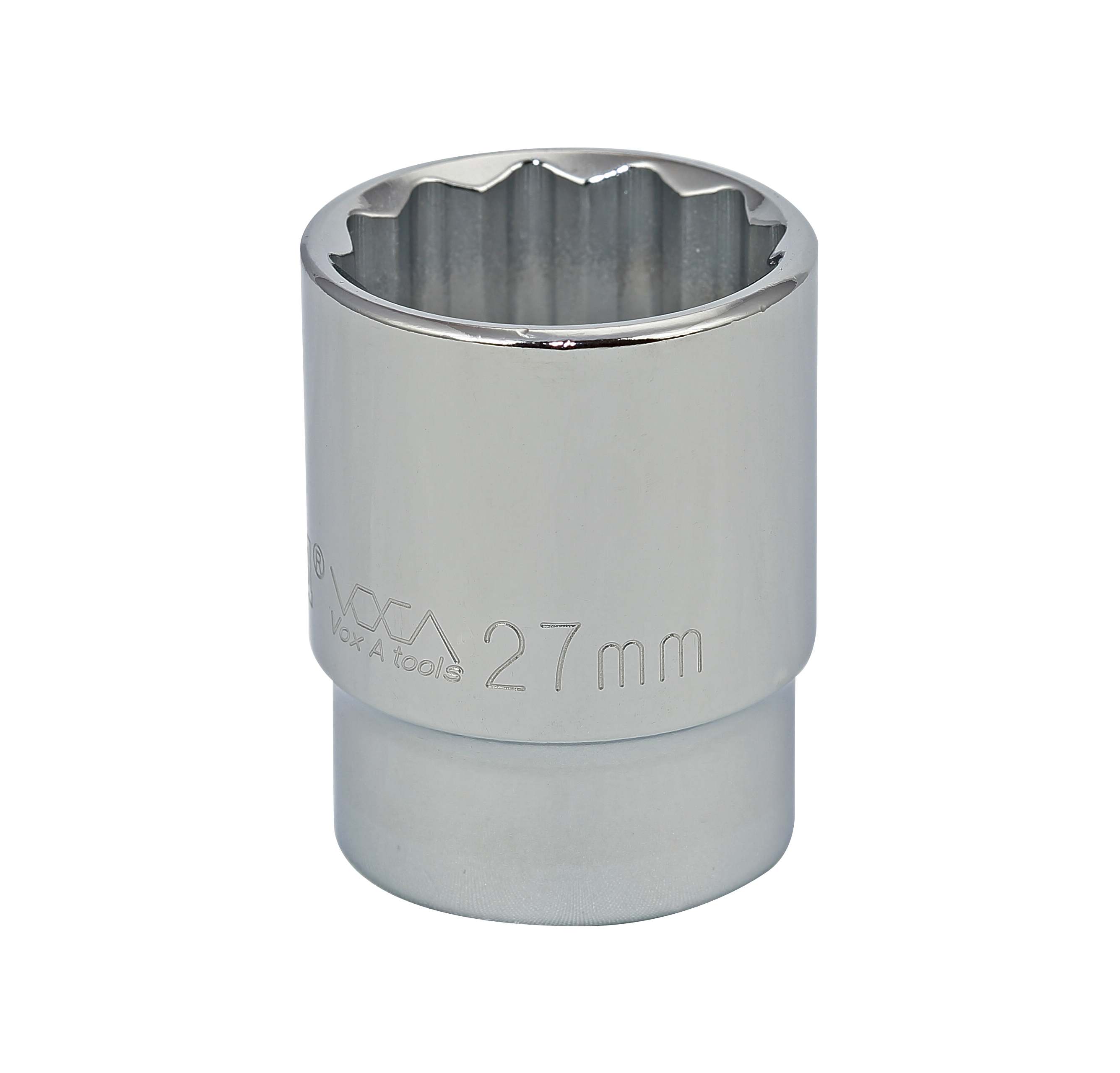 1/2&quot; DRIVE METRIC SOCKET - 27 MM STANDARD 12 Point
