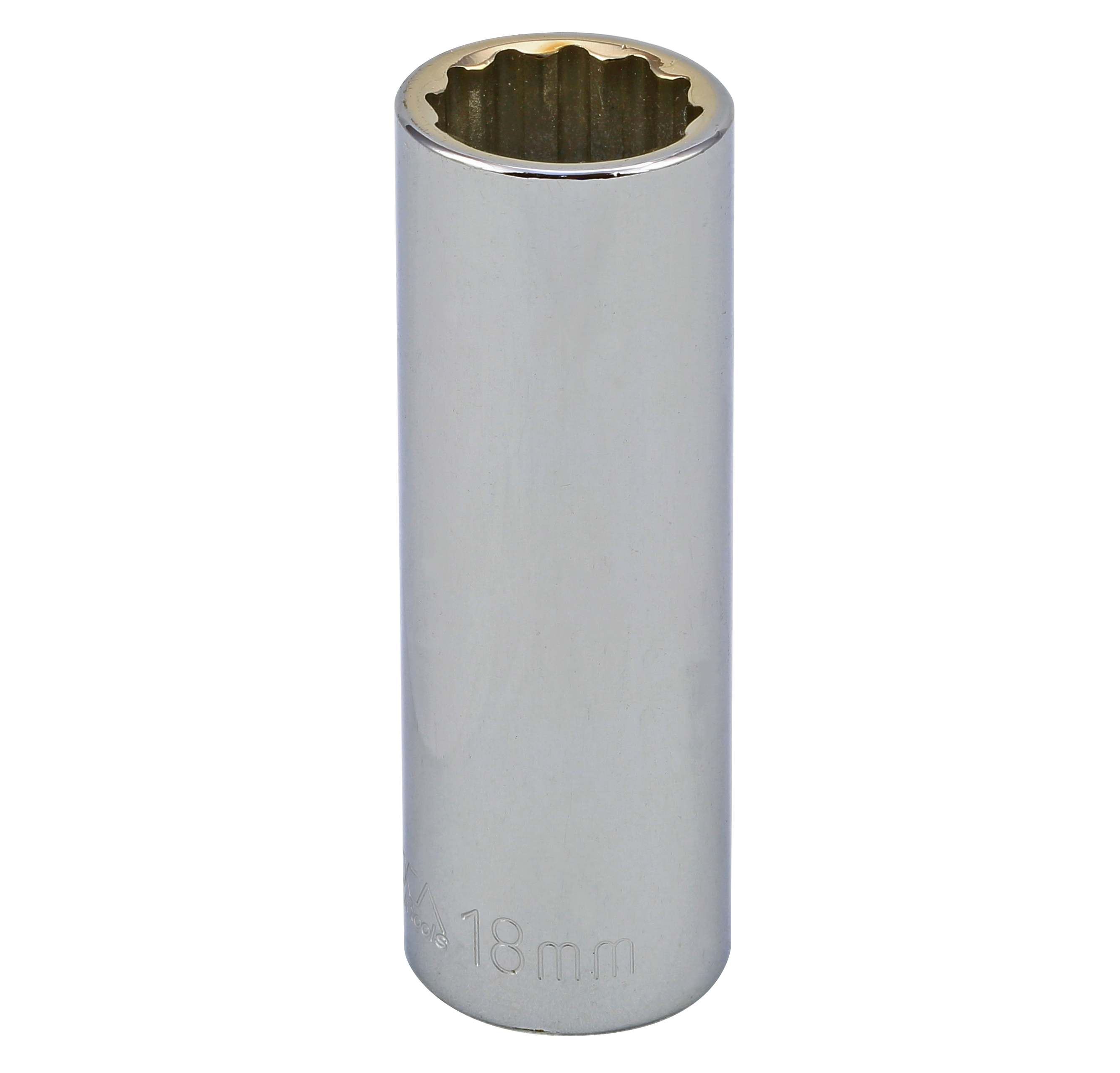 1/2&quot; DRIVE METRIC SOCKET - 18 MM DEEP 12 Point