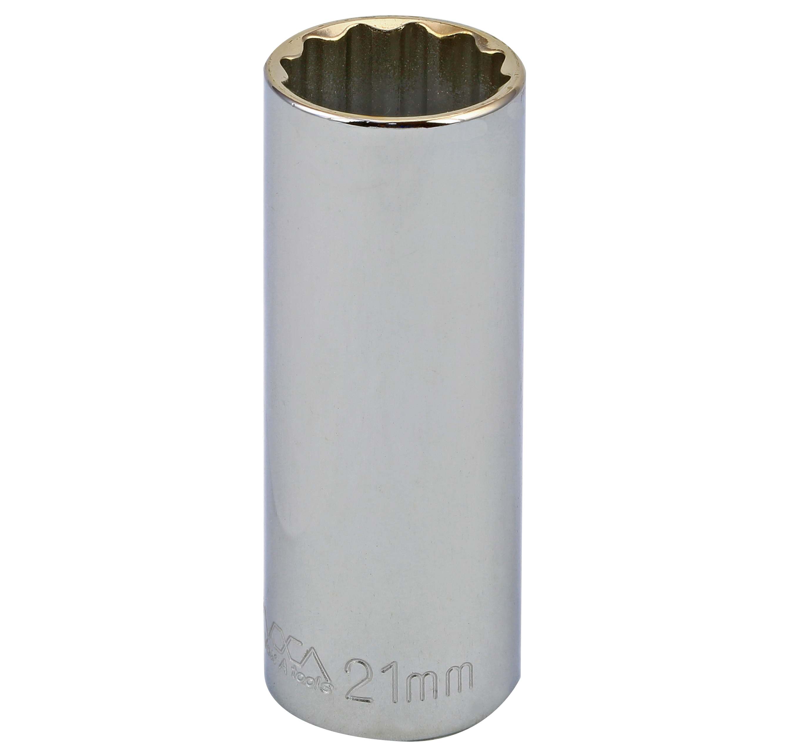 1/2&quot; DRIVE METRIC SOCKET - 21 MM DEEP 12 Point