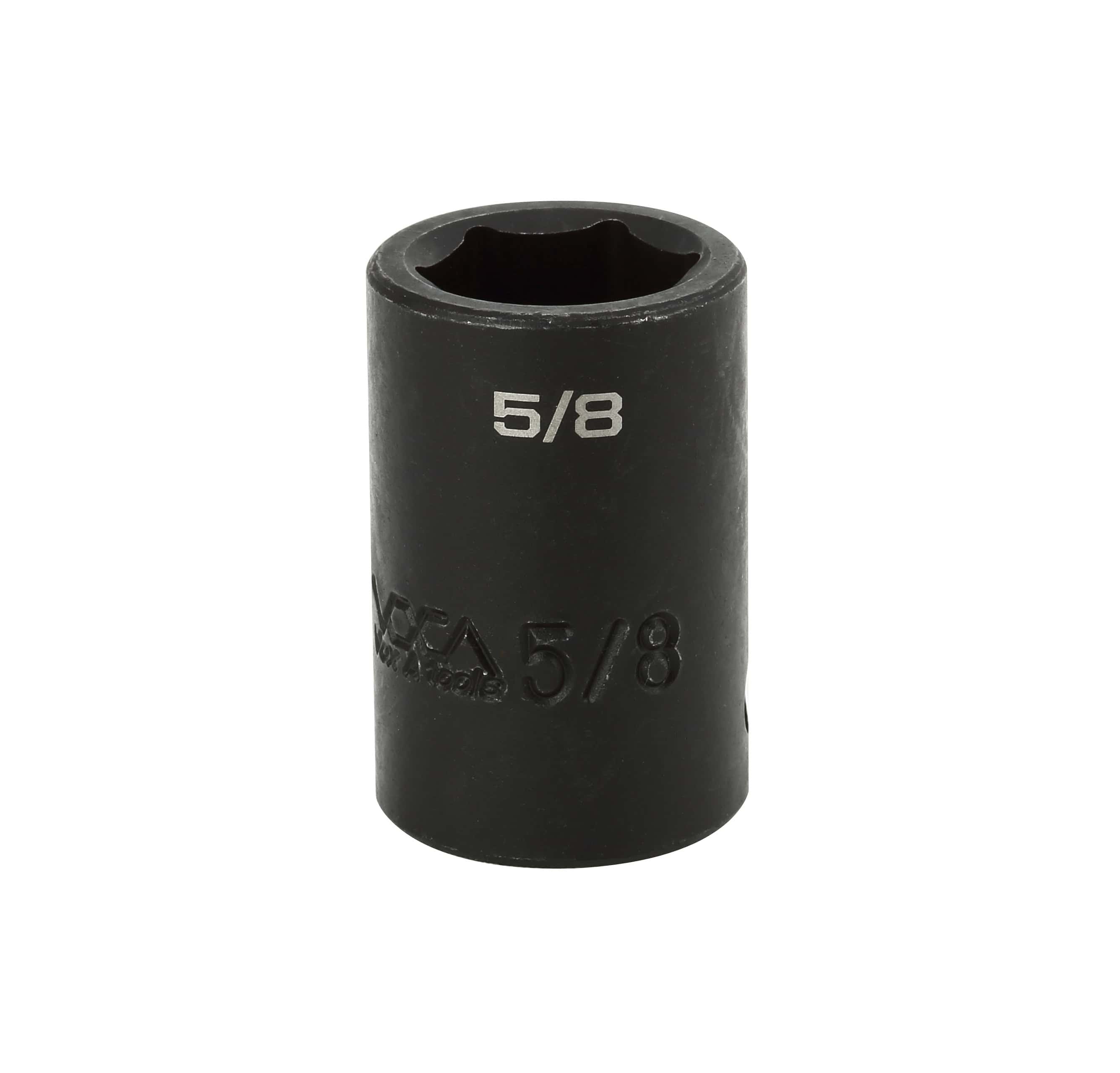 IMPACT 1/2&quot; DRIVE SAE SOCKET - 5/8&quot; IMPACT 6 Point