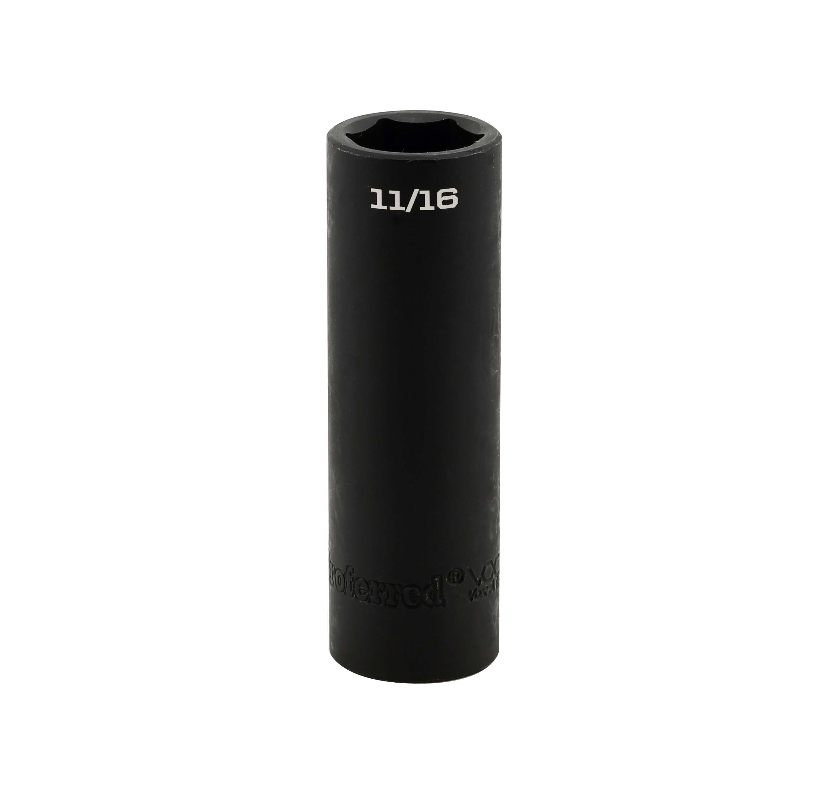 IMPACT 1/2&quot; DRIVE SAE SOCKET - 11/16&quot; DEEP IMPACT 6 Point