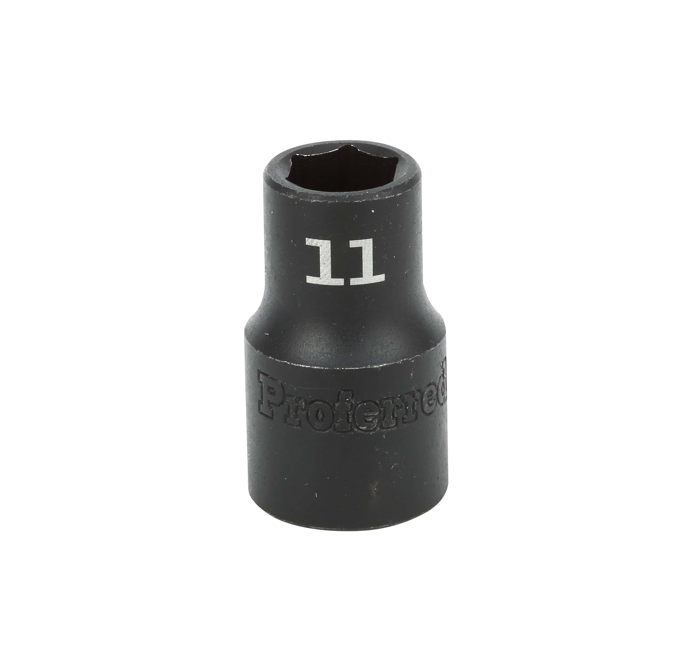 S33011 IMPACT 1/2" DRIVE METRIC SOCKET - 11 MM IMPACT 6 Point