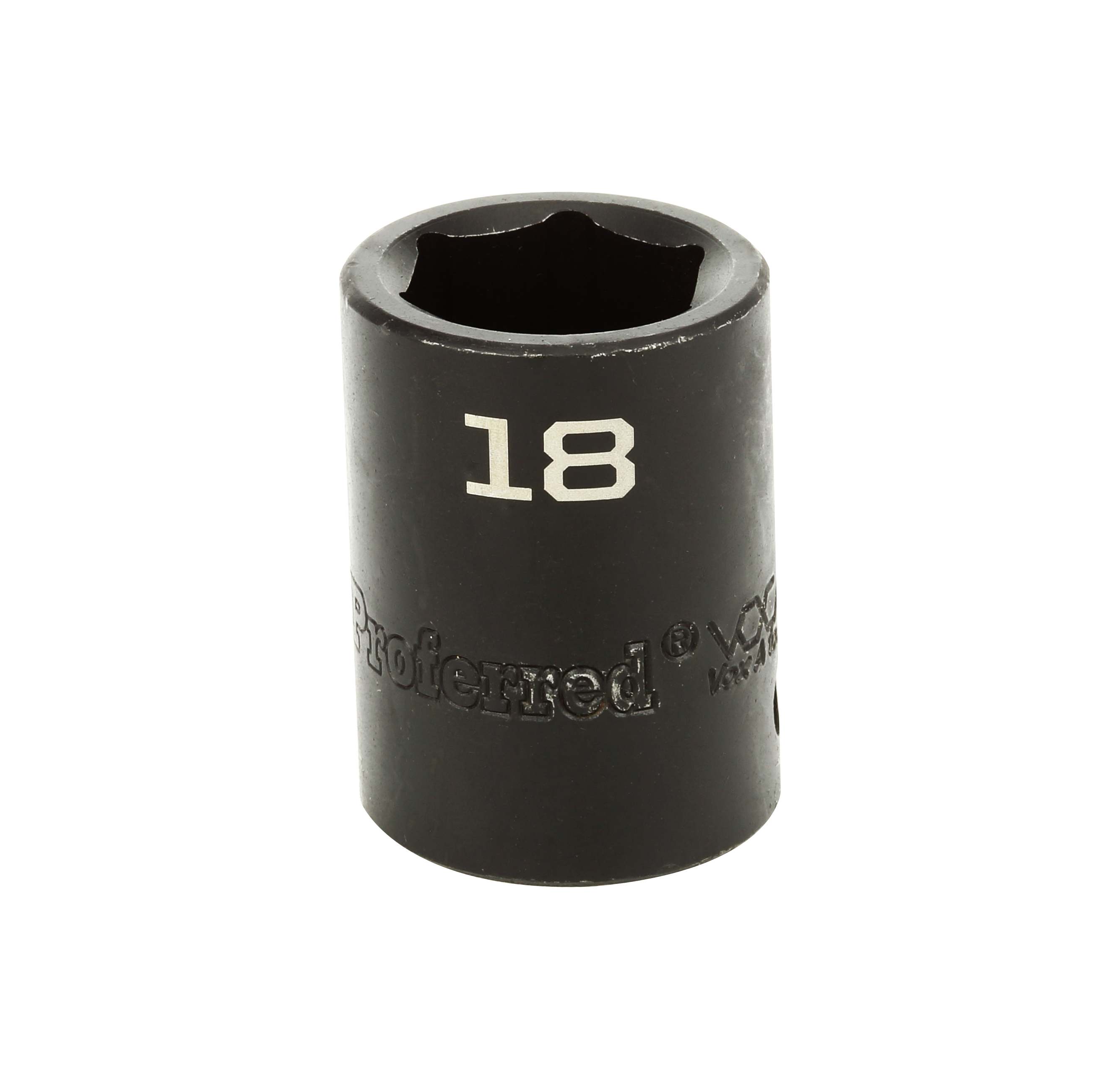 S33018 IMPACT 1/2" DRIVE METRIC SOCKET - 18 MM IMPACT 6 Point