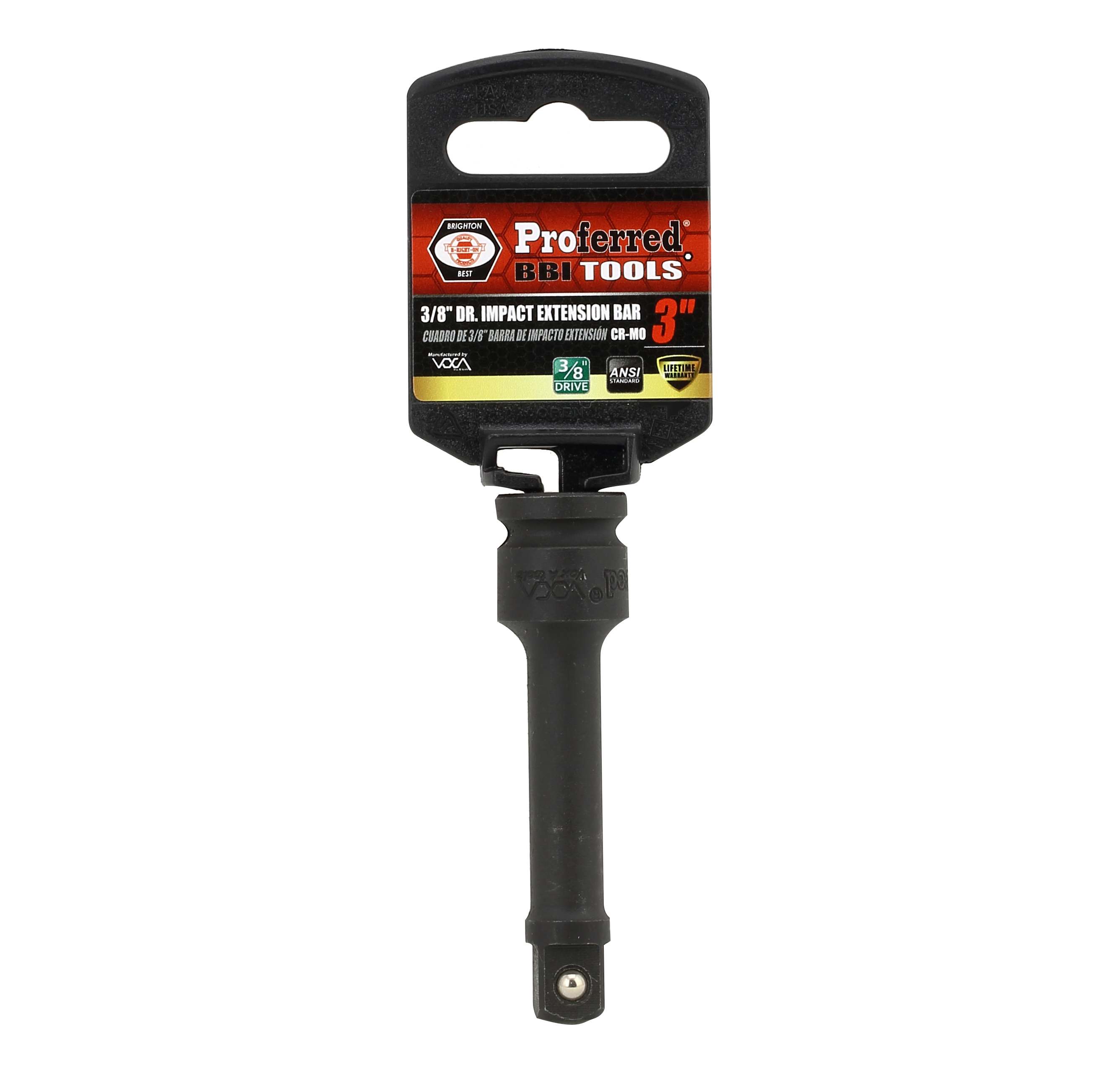 DRIVE IMPACT EXTENSION BAR - 3/8&quot; Drive,3&quot;