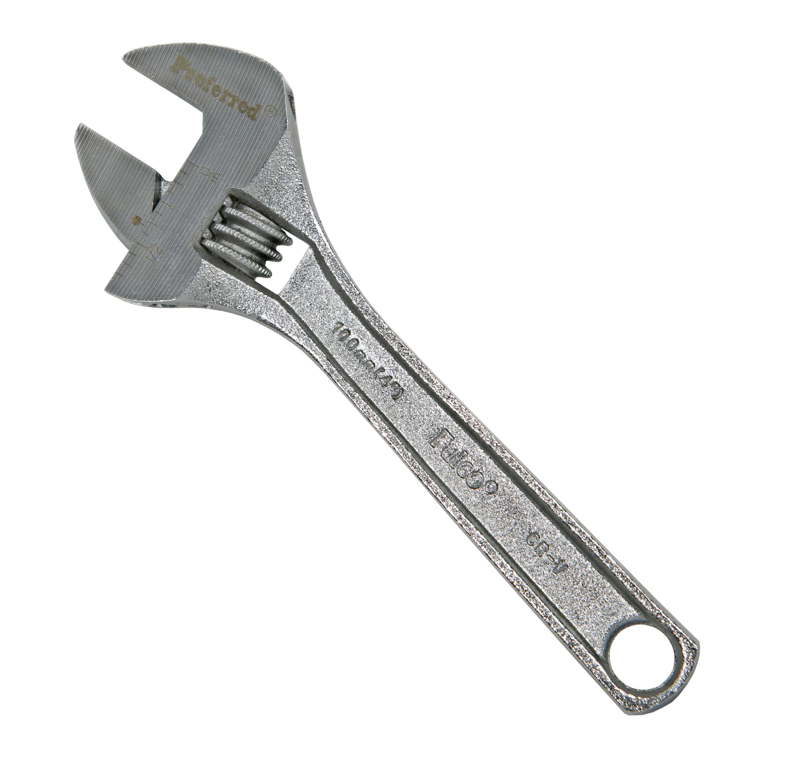 T05011 PROFERRED STANDARD ADJUSTABLE WRENCH, CHROME FINISH - 4",CHROME