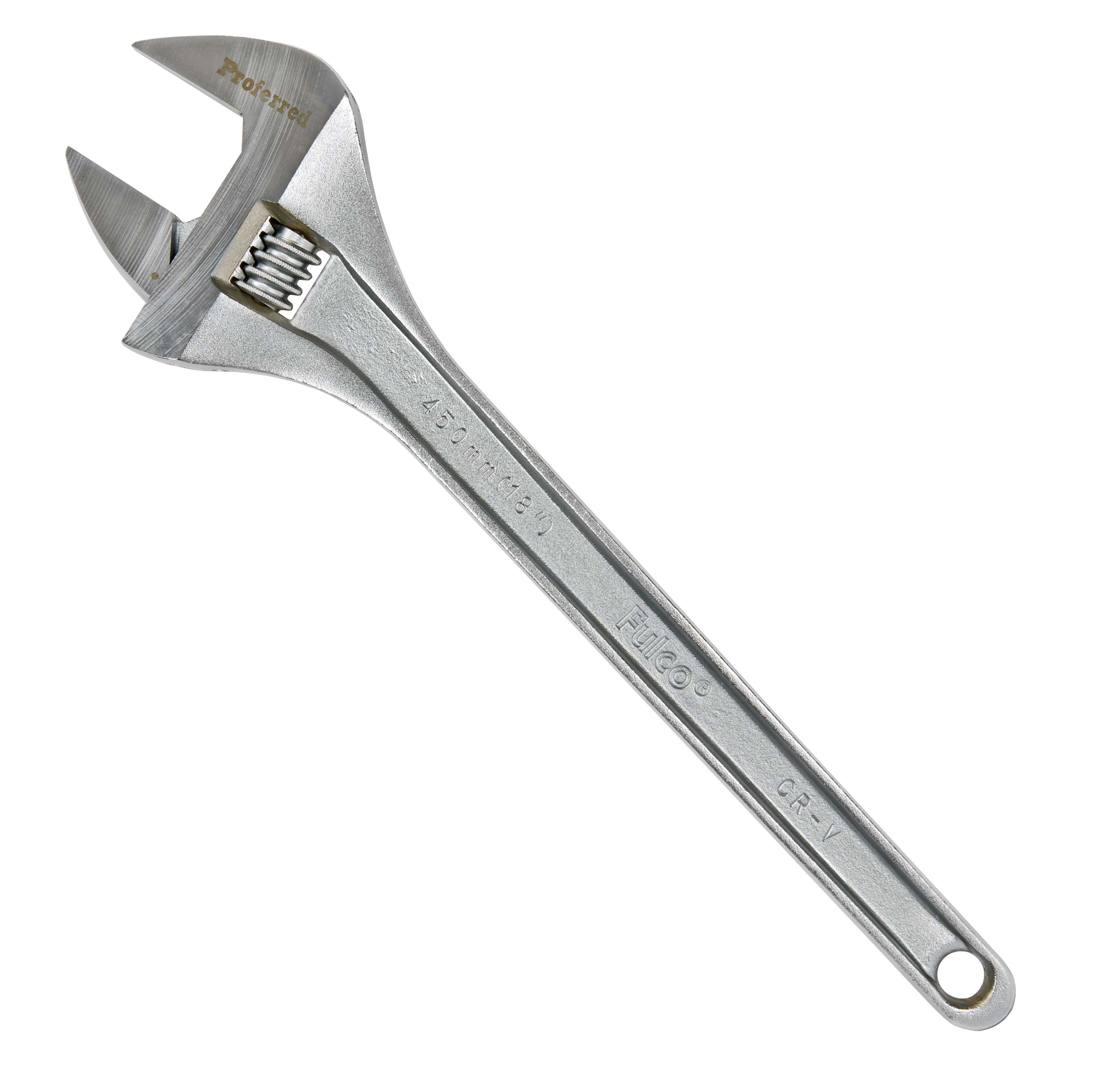 T05017 PROFERRED STANDARD ADJUSTABLE WRENCH, CHROME FINISH - 18",CHROME