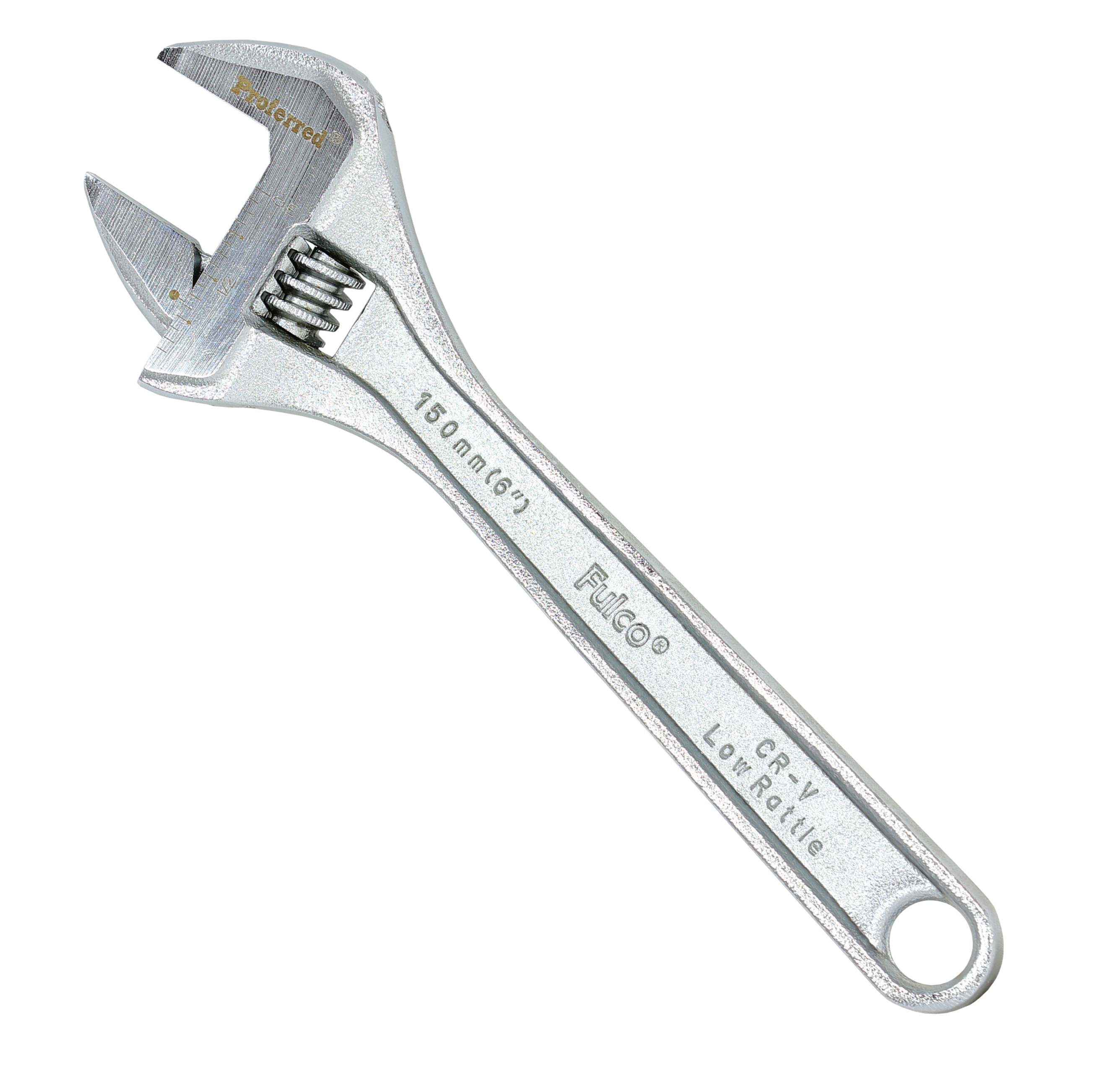 T05052 PROFERRED STANDARD ADJUSTABLE WRENCH, CHROME FINISH - 6",CHROME