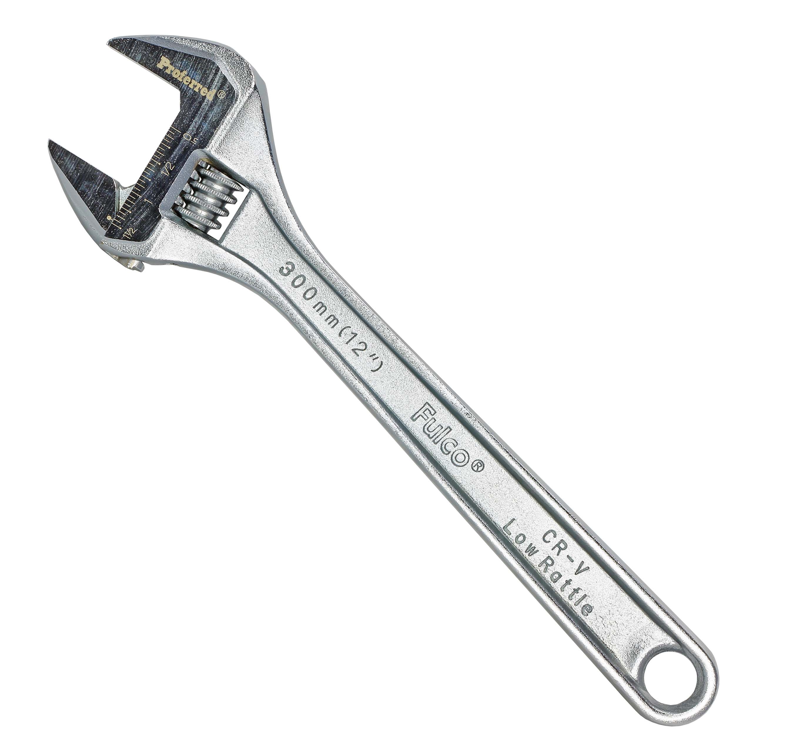 T05055 PROFERRED STANDARD ADJUSTABLE WRENCH, CHROME FINISH - 12",CHROME