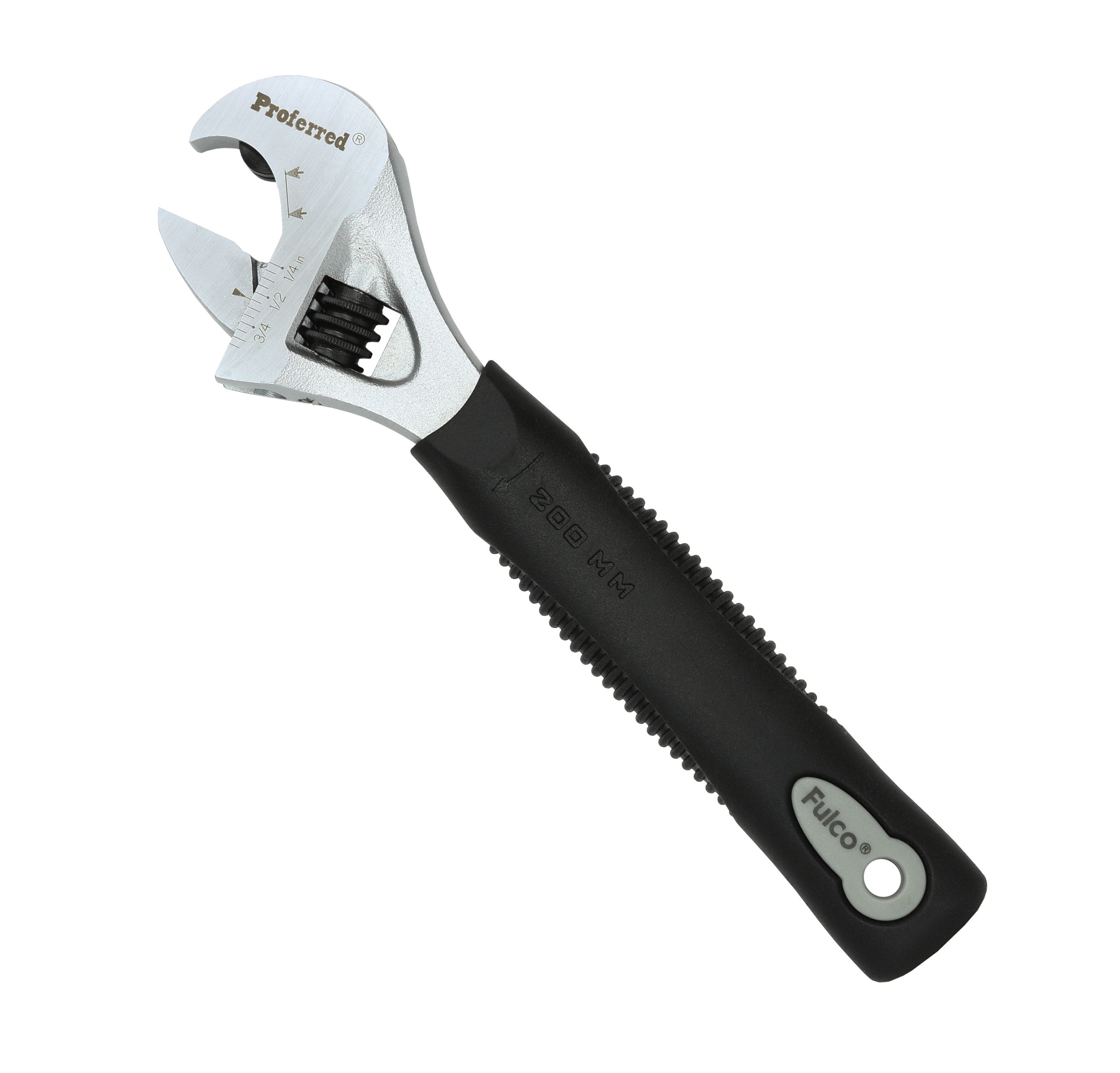 T09002 PROFERRED RATCHETING ADJUSTABLE WRENCH, MATTE FINISH - 8",MATTE