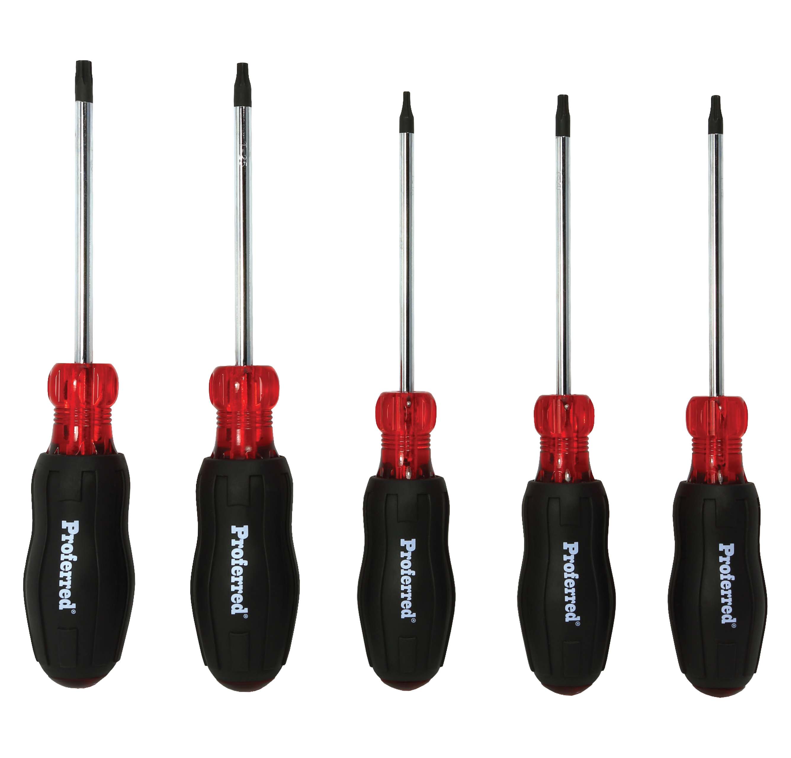 PROFERRED TORX SCREWDRIVER SETS - 5 Piece
