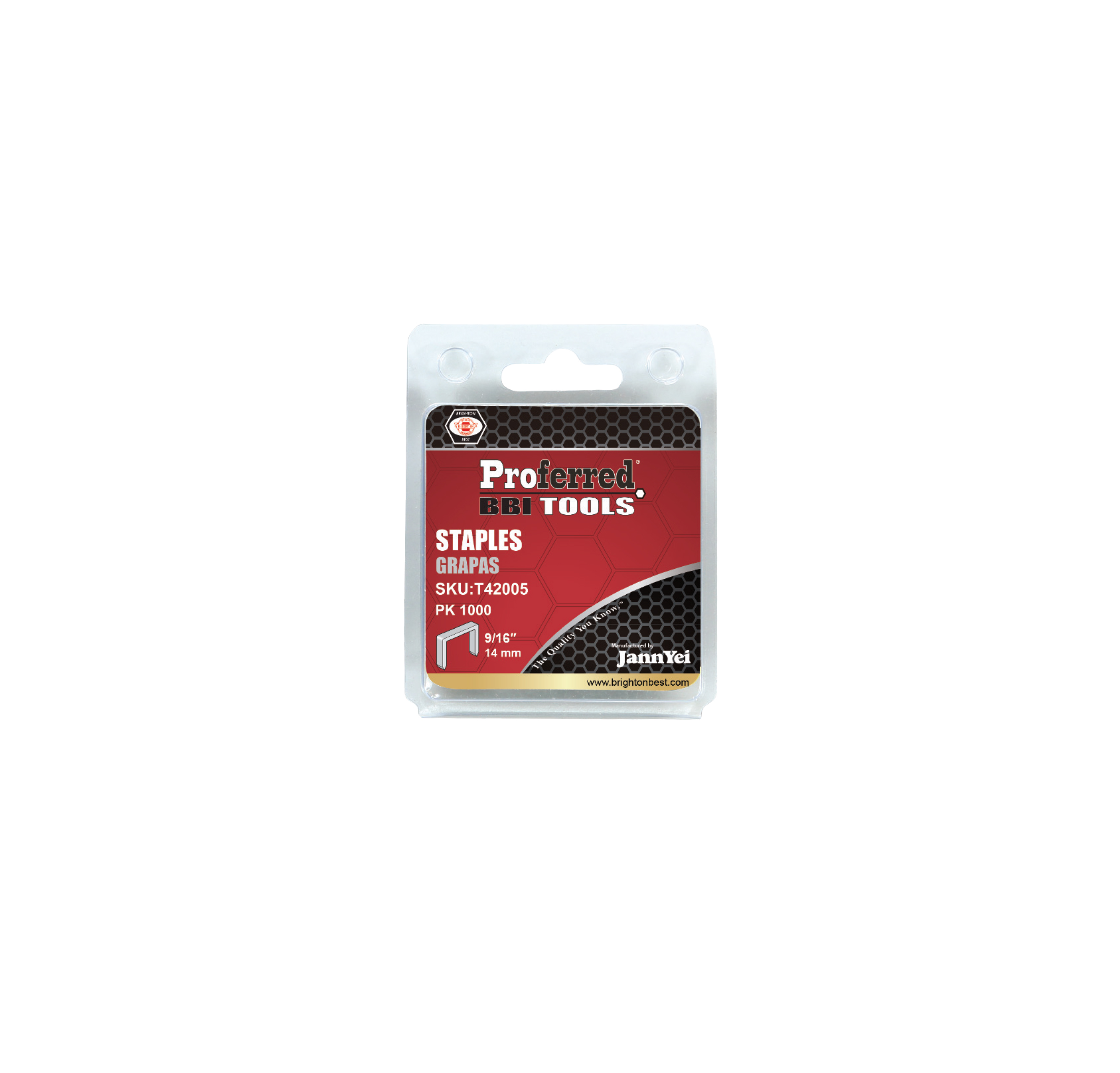 PROFERRED STAPLES (1.2MM THICK, 10.6MM WIDE) - 9/16&quot;(14mm) Height