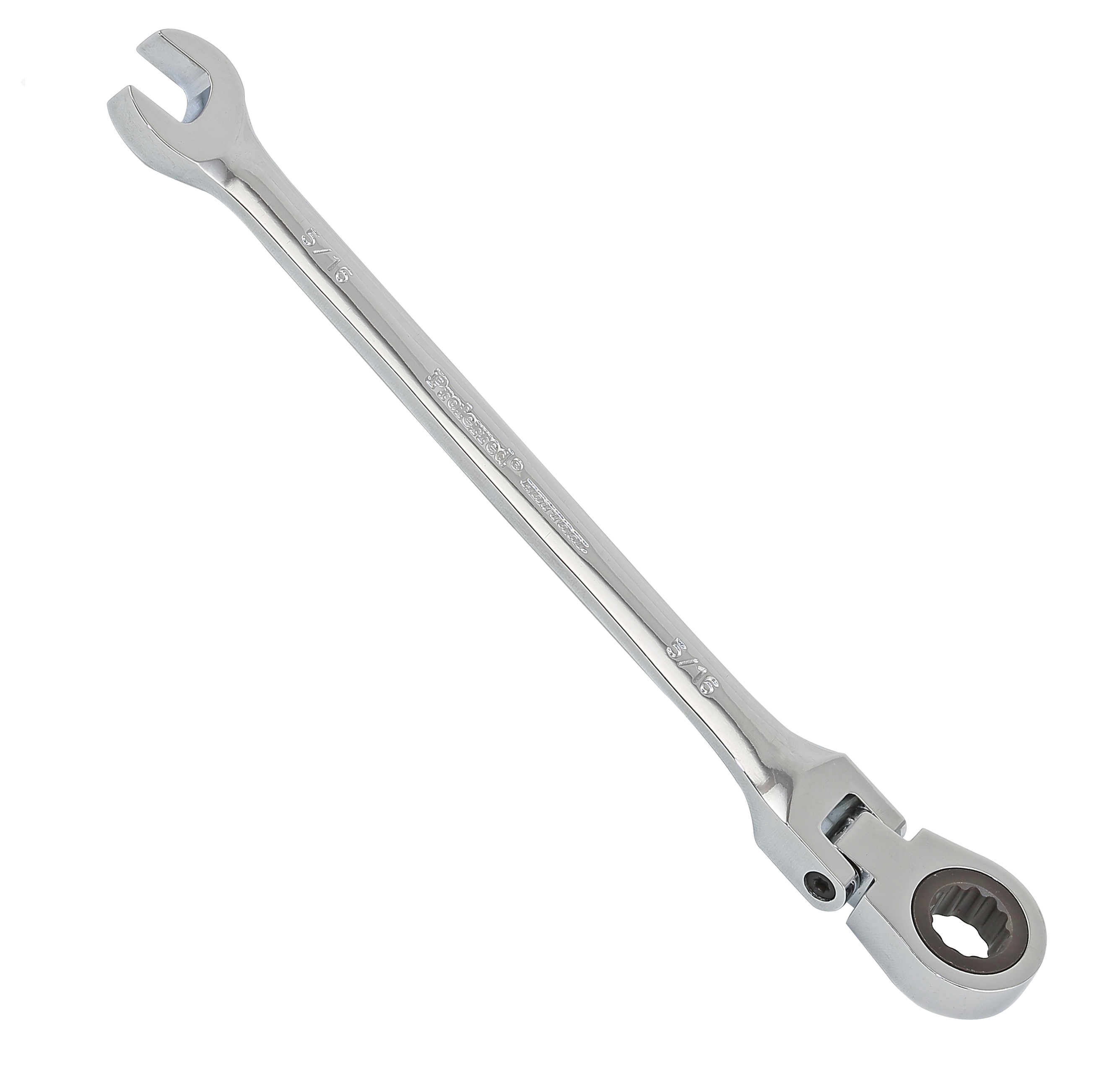PROFERRED FLEX RATCHETING COMBINATION WRENCH, CHROME FINISH - 5/16&quot;