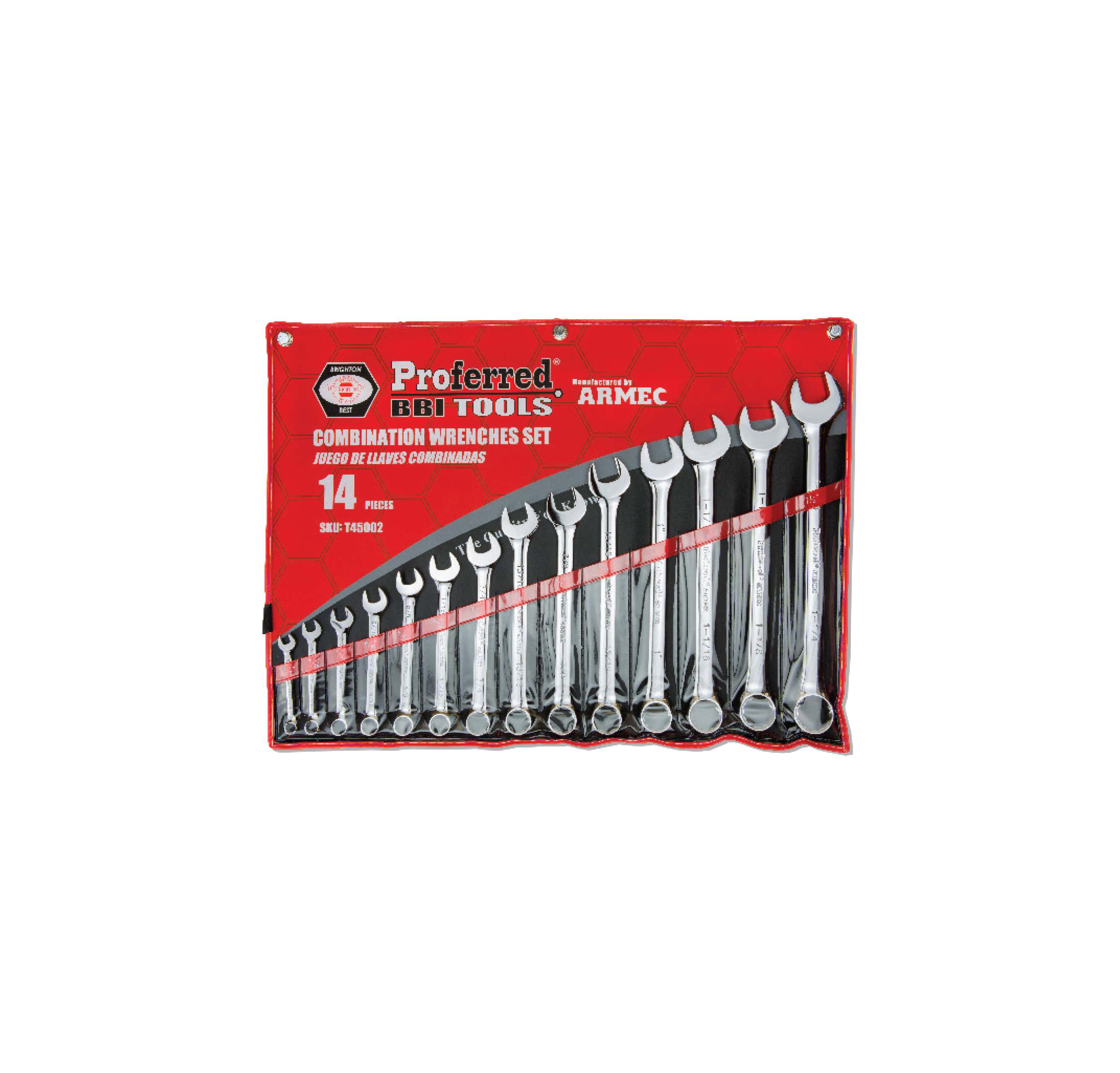 PROFERRED COMBINATION WRENCH SET - 14 piece (3/8&quot; - 1 1/4&quot;)