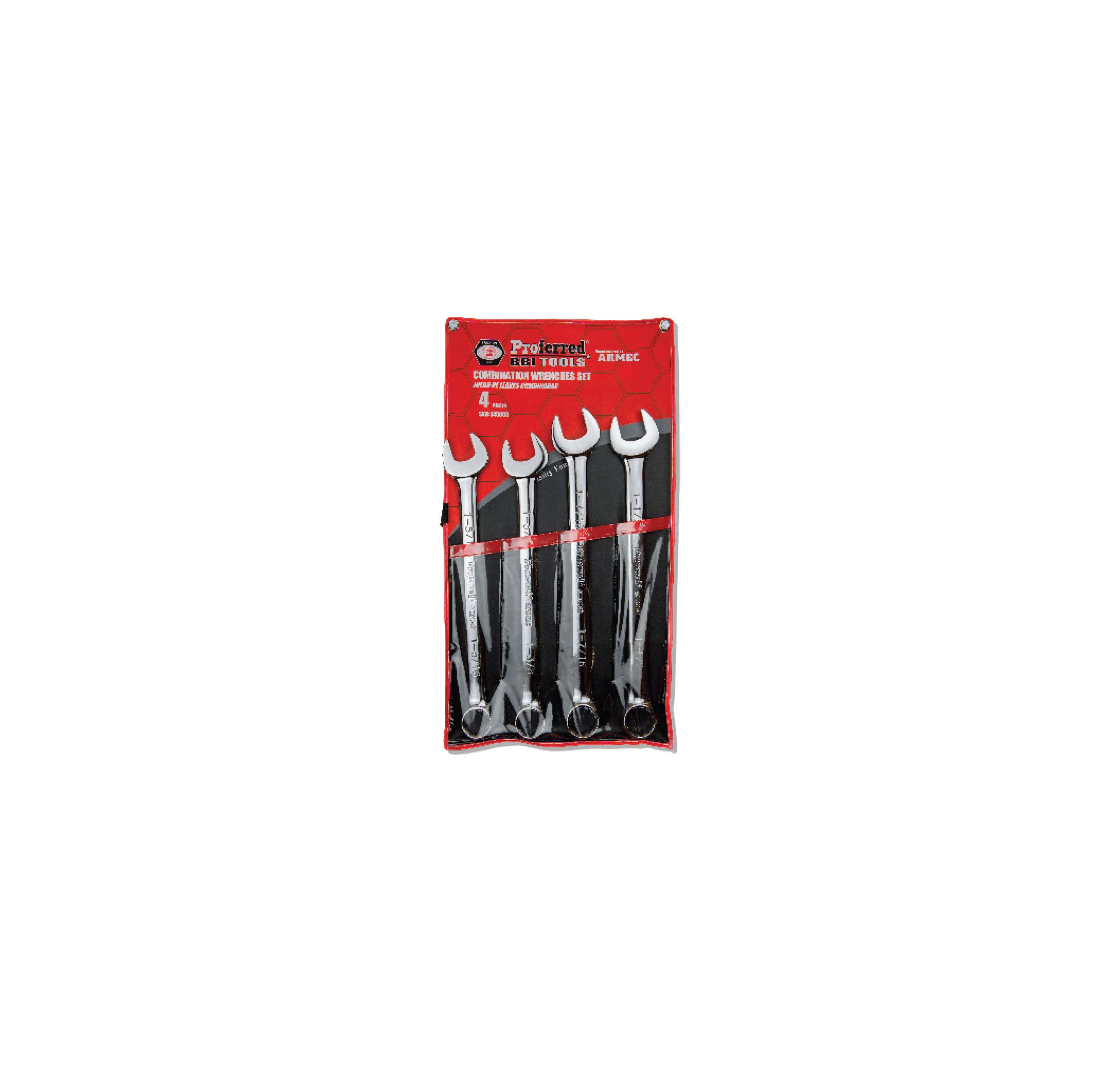 PROFERRED COMBINATION WRENCH SET - 4 piece (1 5/16&quot;- 1 1/2&quot;)