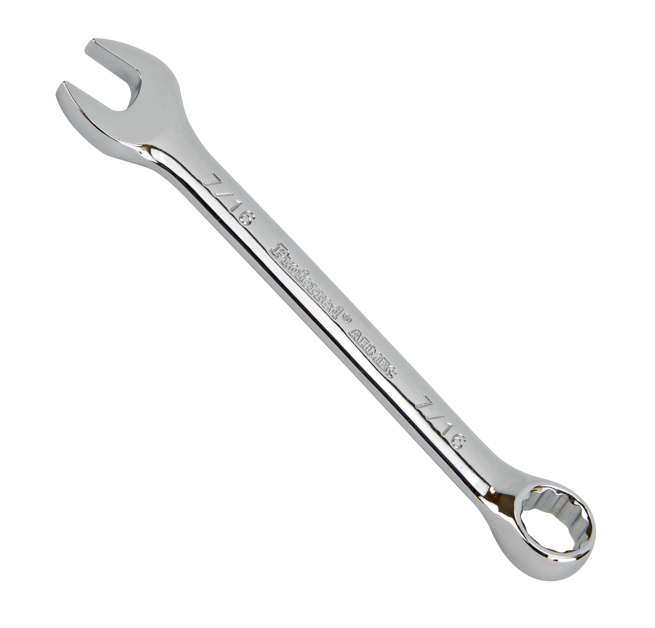PROFERRED COMBINATION WRENCH - 7/16&quot; CHROME FINISH