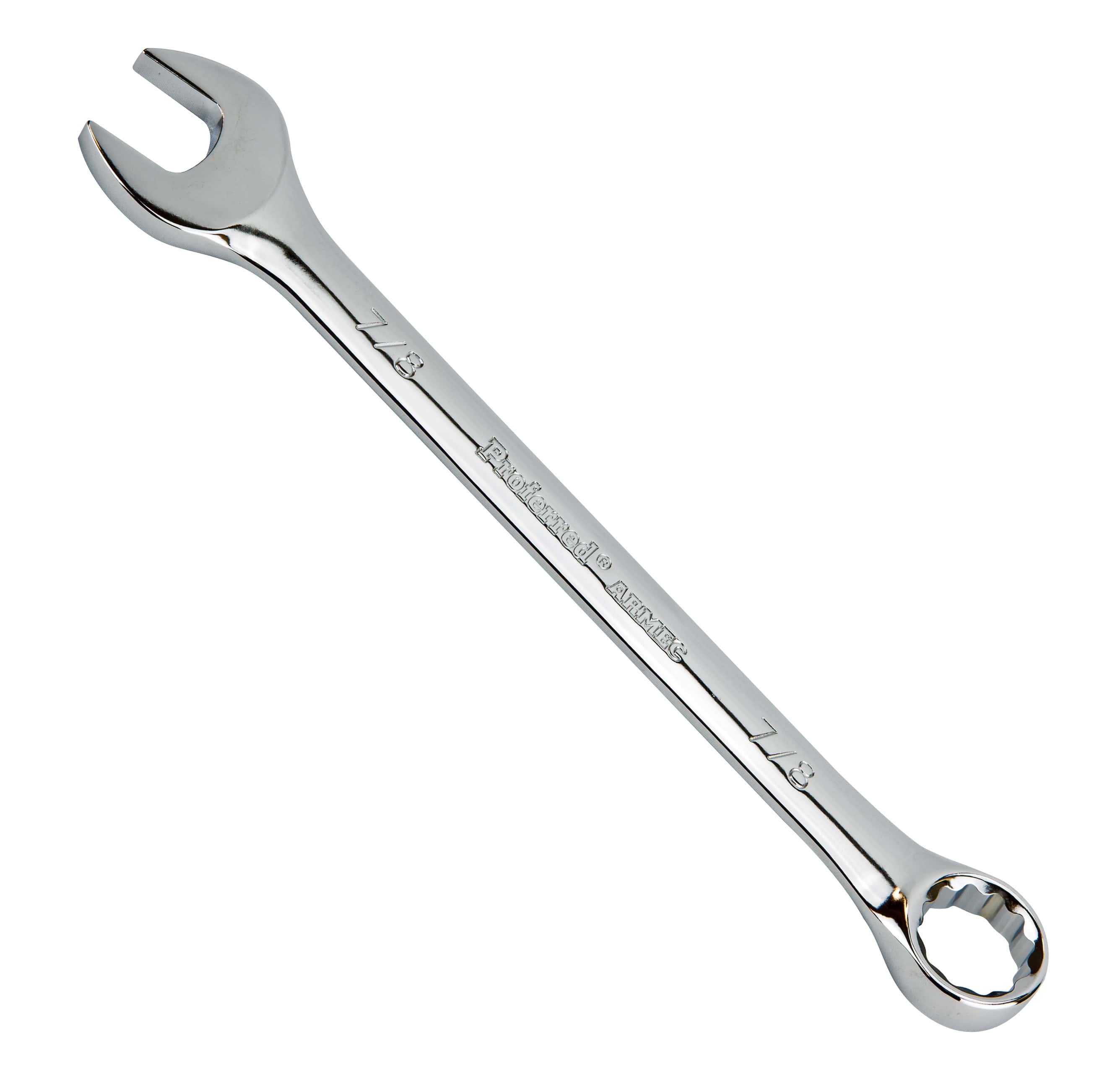 PROFERRED COMBINATION WRENCH - 7/8&quot; CHROME FINISH