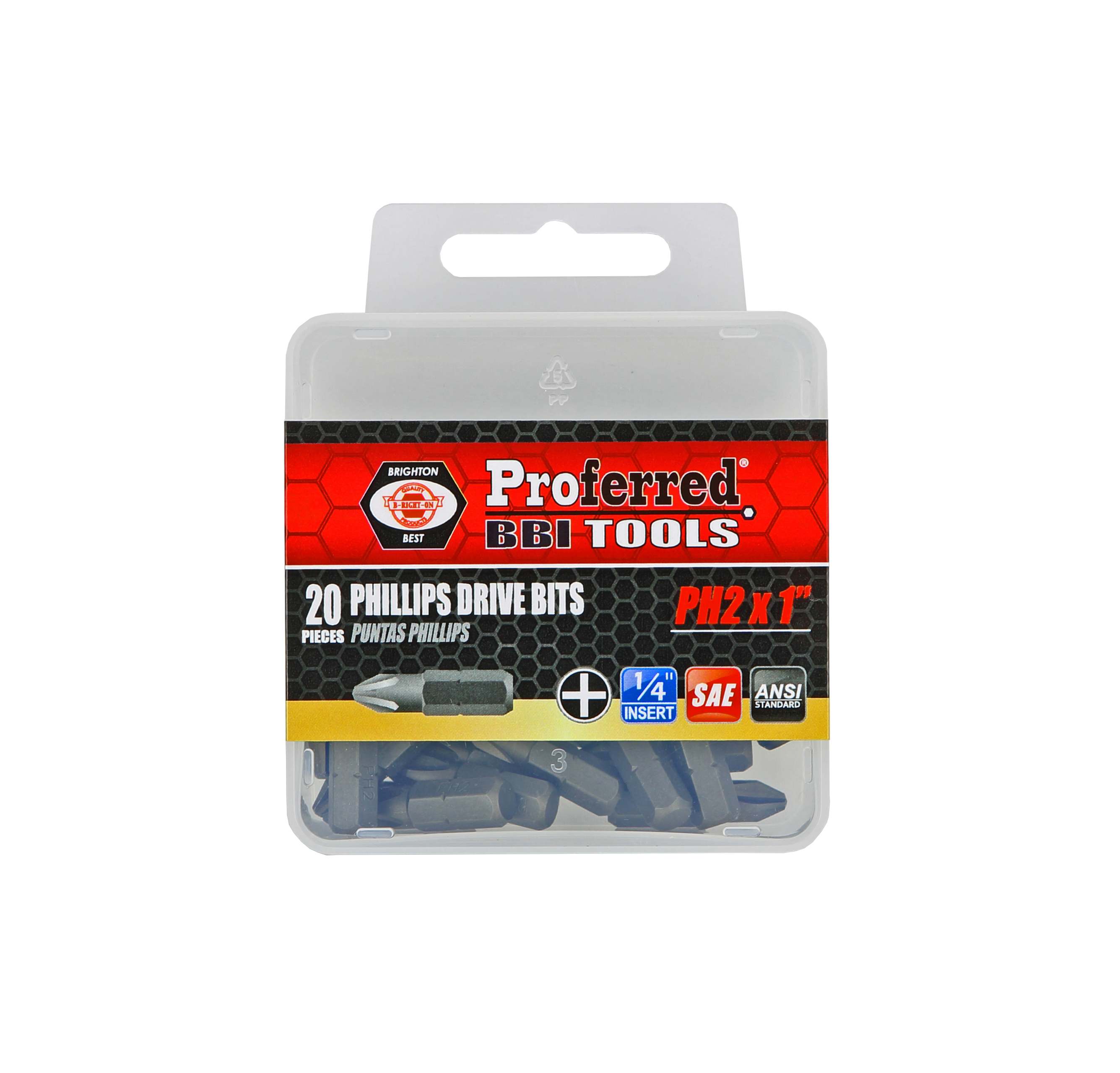 PHILLIPS DRIVE BITS - PH2,1&quot;,1/4&quot; Hex Shank