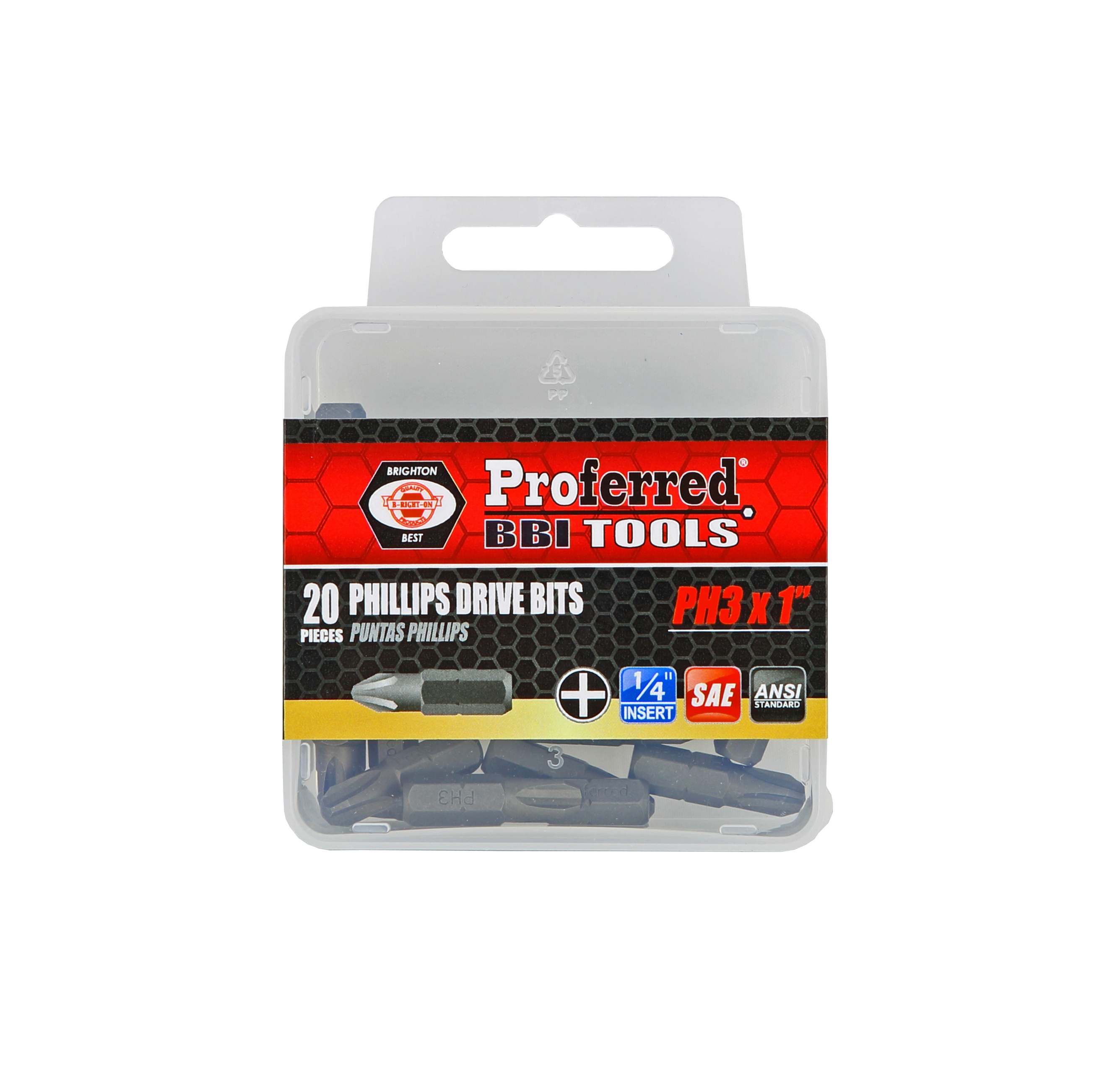 PHILLIPS DRIVE BITS - PH3,1&quot;,1/4&quot; Hex Shank