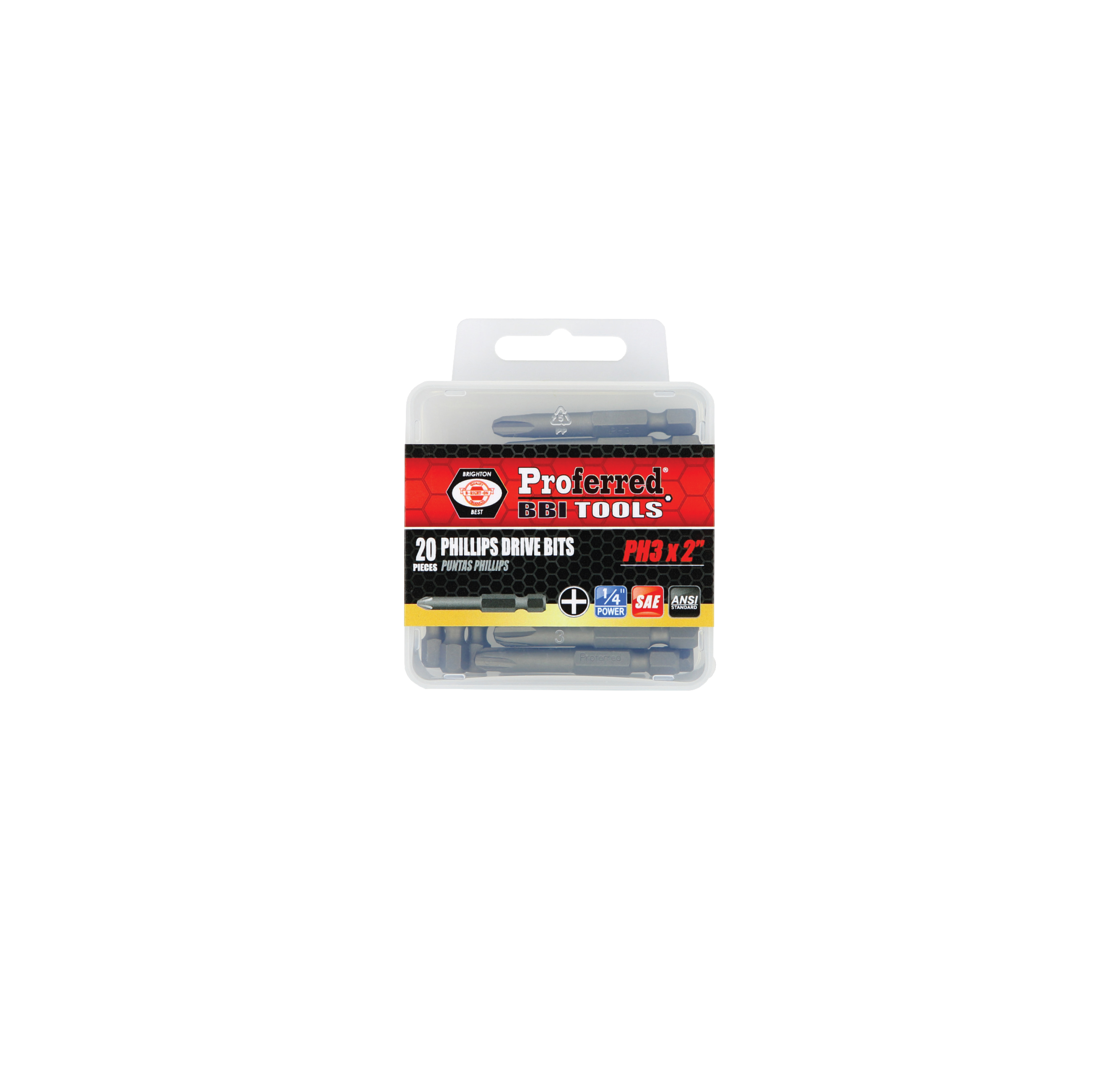PHILLIPS DRIVE BITS - PH1,2&quot;,1/4&quot; Hex Shank