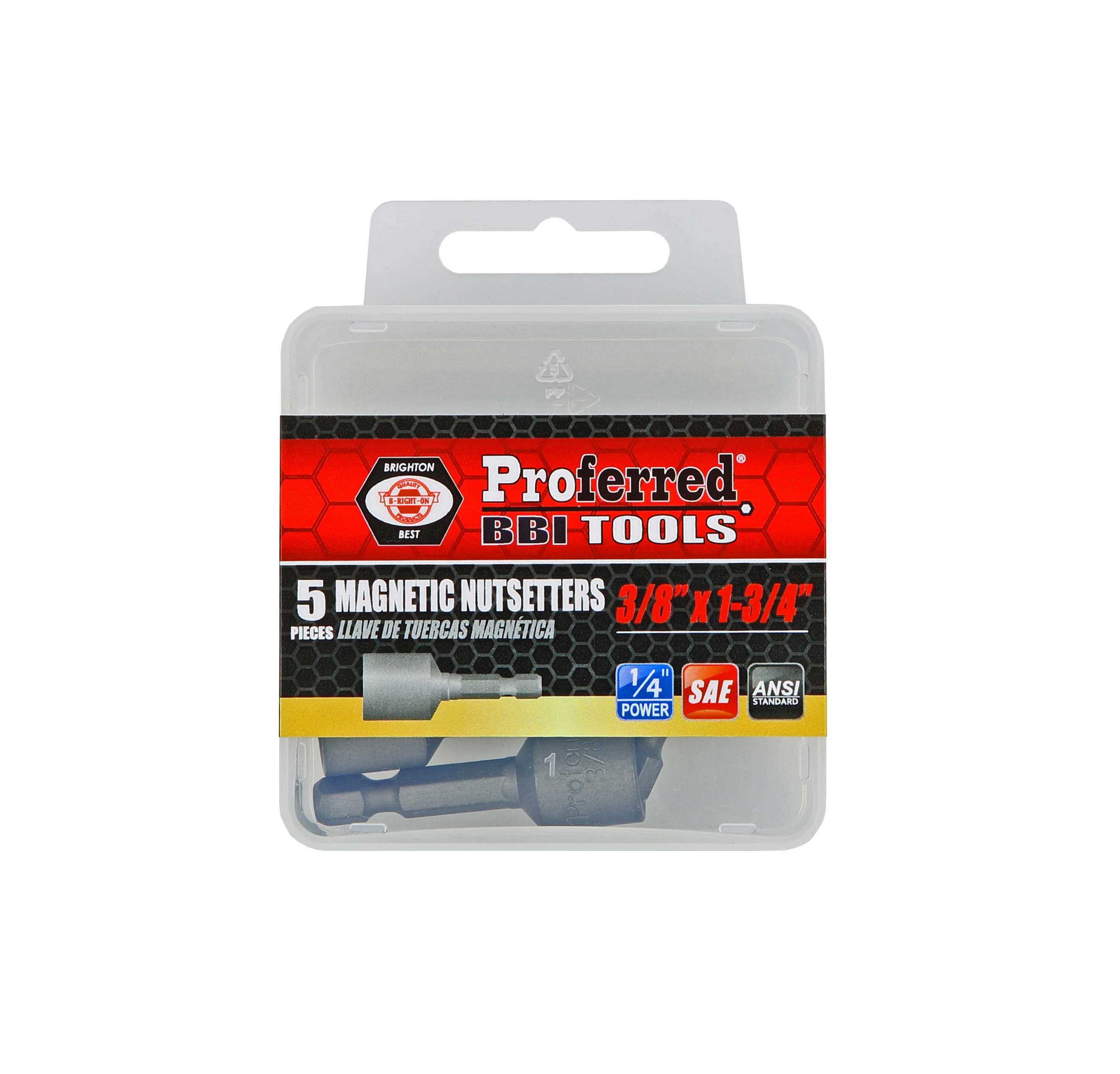 T51006 MAGNETIC NUTSETTERS - 3/8" Drive,1 3/4",1/4" Hex Shank