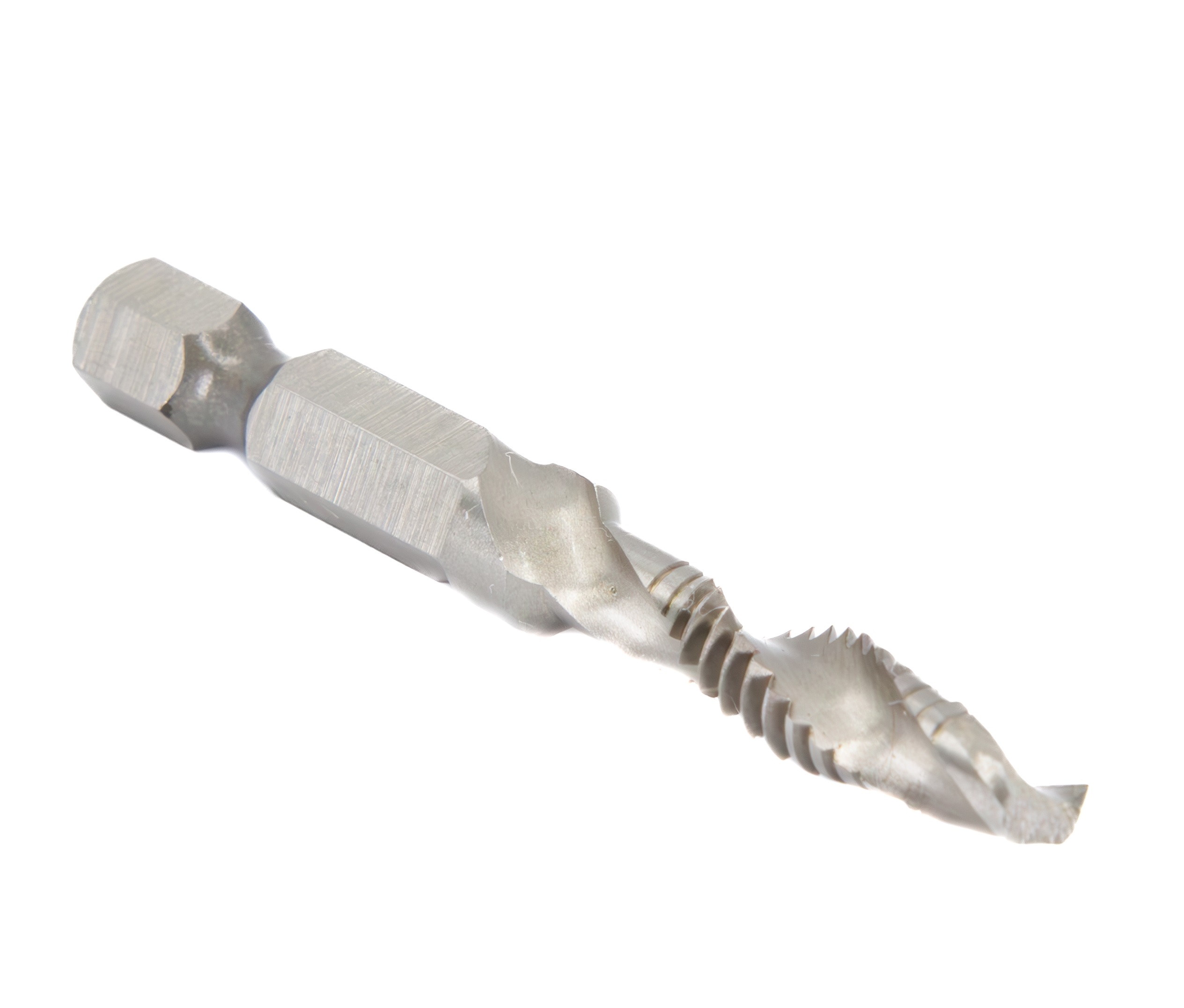 1/4"-20 UNC Combined Drill Tap and Countersink with 1/4" Quick Change Hex Shank