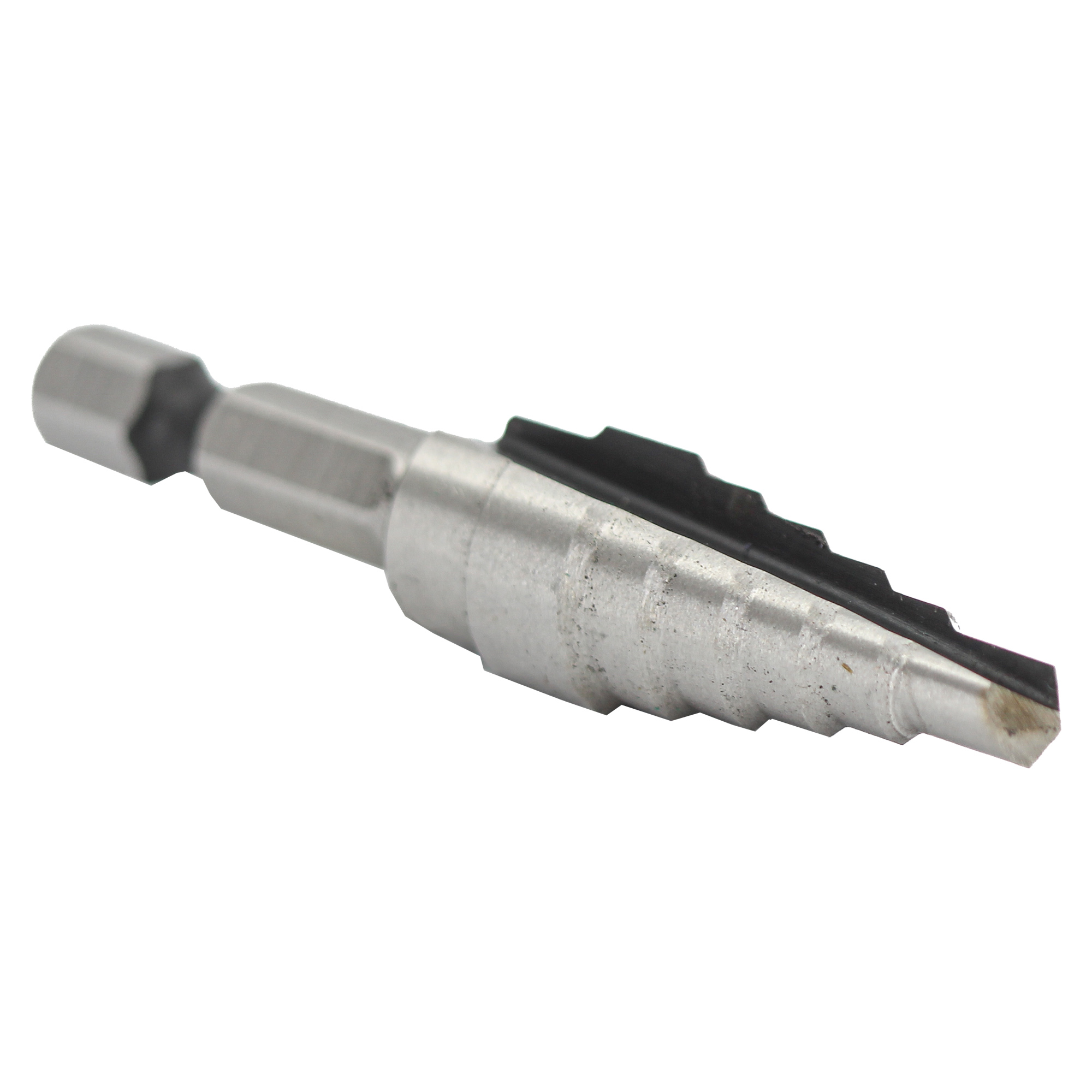 #2 HSS Quick Change Hex Shank Step Drill Bit (3/16" - 1/2" by 1/16")