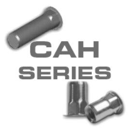 CAH3-2520-165, Rivetnut Insert, 1/4-20 UNC-2B (.027-.165 Grip) Semi-Hex Body, Low Profile Head, Al