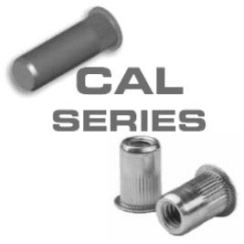 CAL1-0632-130, Rivetnut Insert, 6-32 UNC-2B (0.080 - 0.130 Grip Range) Round Body Splined, Large F