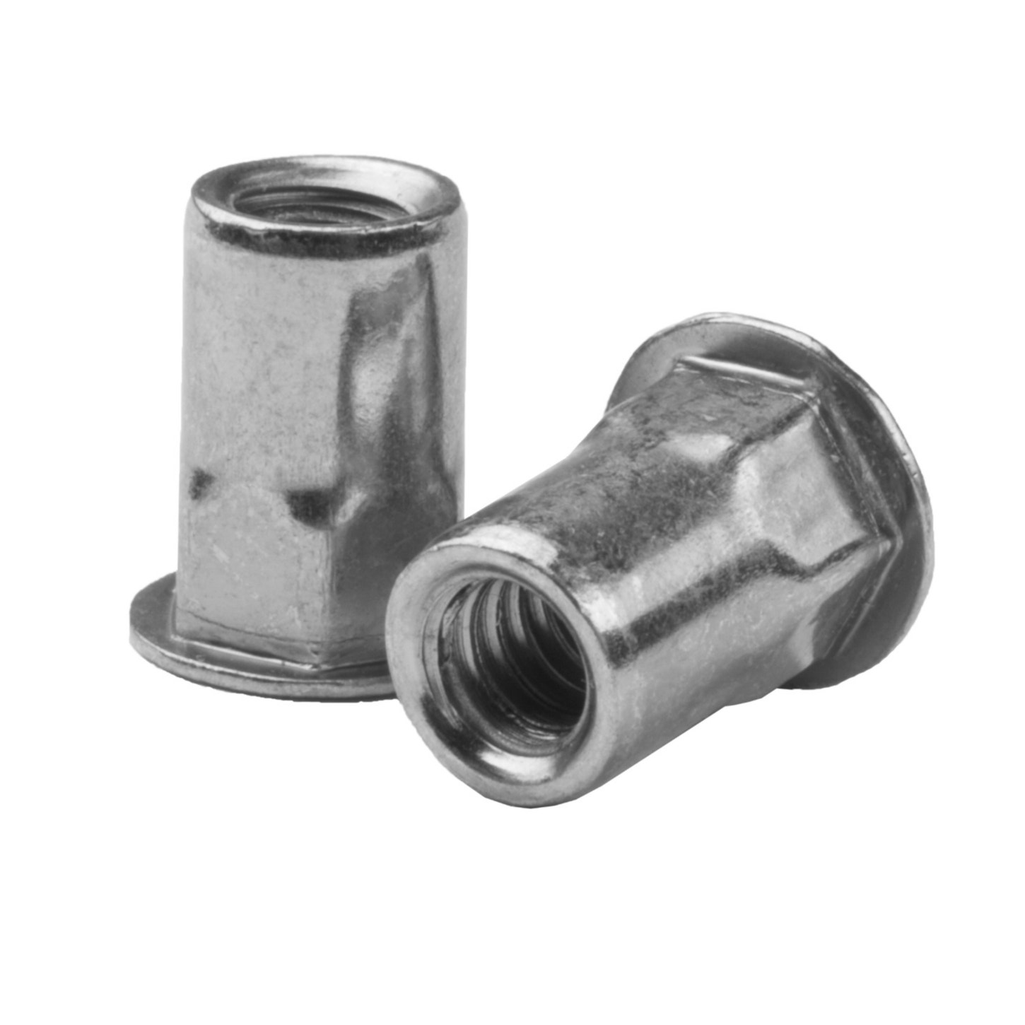 CAH2-3124-150T, Rivetnut Insert, 5/16-24 UNF-2B (.027-.150 Grip) Semi-Hex Body, Low Profile Head,