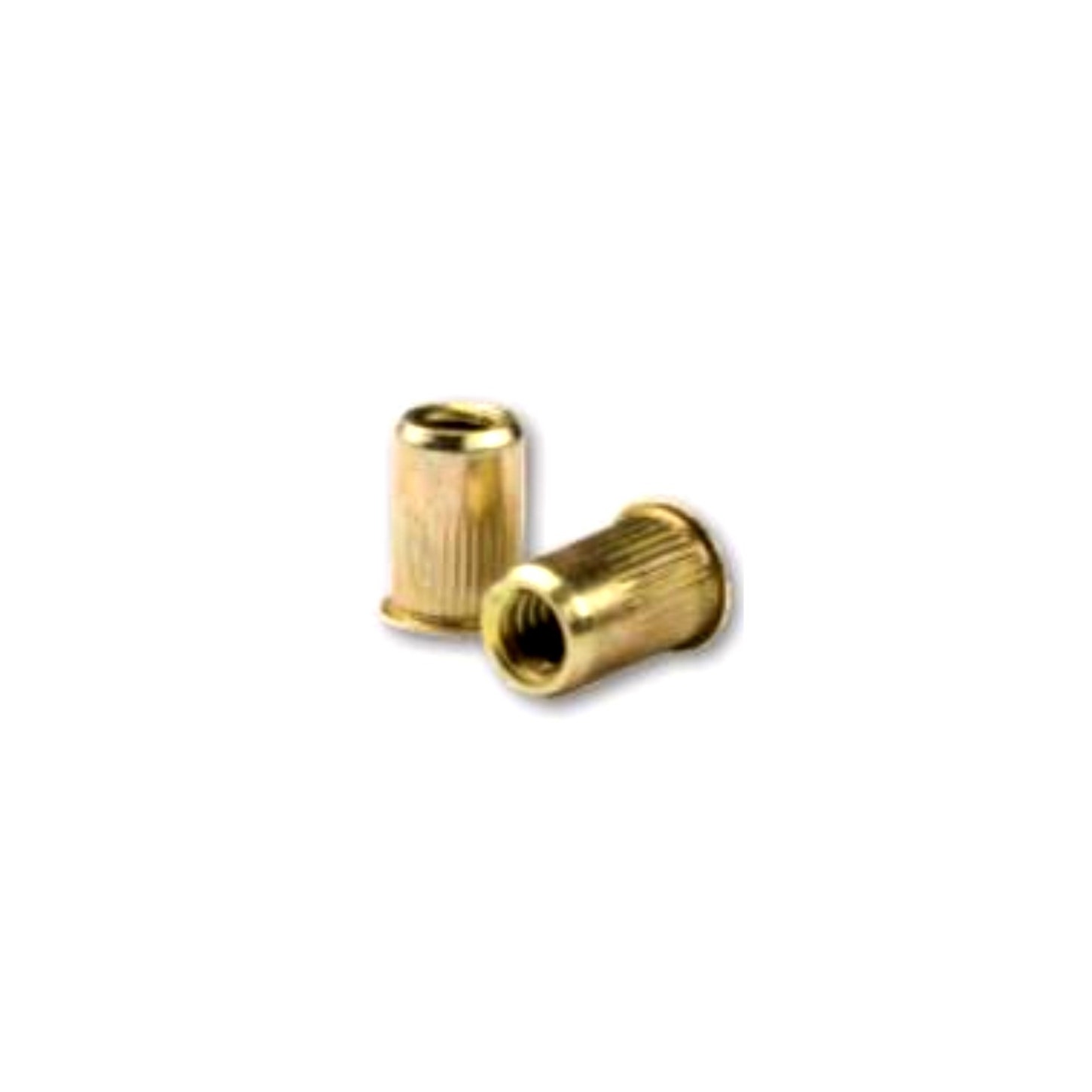CAK2-0632-080, Rivetnut Insert, 6-32 UNC-2B (.020-.080 Grip) Round Body Splined, Low Profile Head,