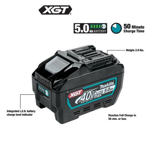 CF-MB-4050 Makita XGT 40V/5.0ah Battery for use with BV17-177-K2 & BV13-177-K2 Tools