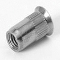 CF-TU-SM8UFO65R TU-SM8UFO65R, Rivetnut Insert, M8x1.25 ISO-5H (4.50-6.50mm Grip) Round Body Ribbed, Countersunk He