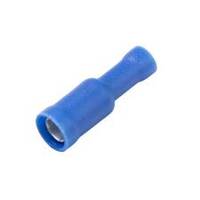 Vinyl Bullet Connector, Female, .180&quot;, Blue, 16-14 Ga (100 MIN)