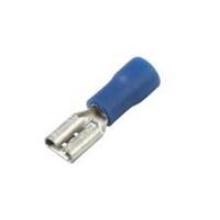 CF-492705 Vinyl Push-On Terminal, Female, Partially-Insulated, .187", Blue, 16-14 Ga (100 MIN)