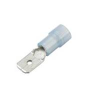 CF-632005 Nylon & Brass Sleeve Push-On Terminal, Male, Partially Insulated, .250", Blue, 16-14 Ga (100 MIN)