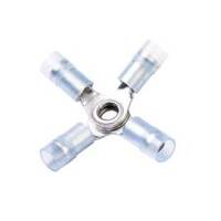 Nylon X Connector, Blue, 16-14 Ga (100 MIN)